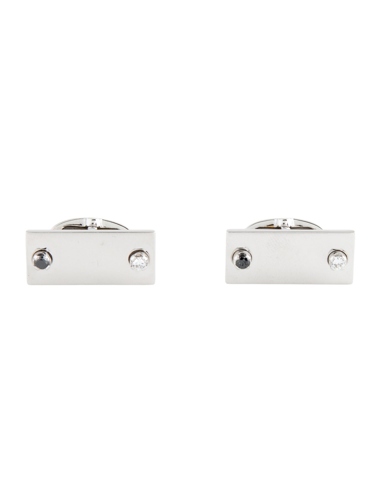 Gucci 18K Diamond Cufflinks