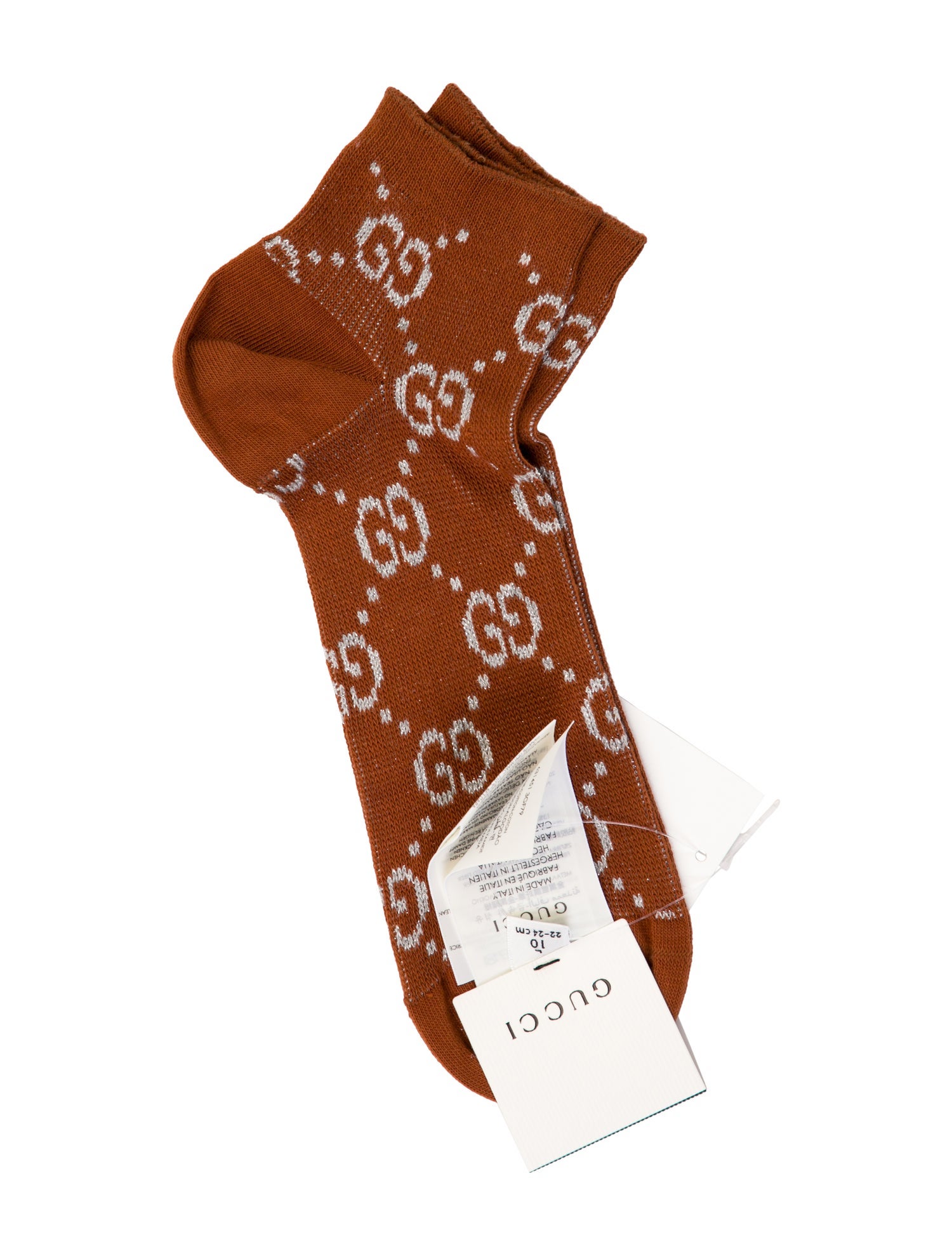 Gucci GG Supreme Metallic Socks w/Tags