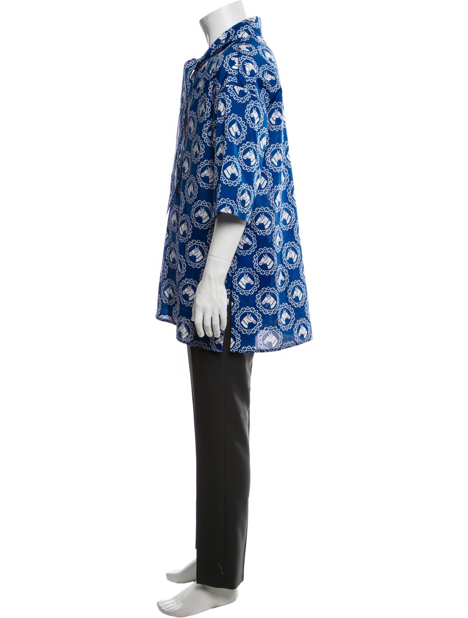 Gucci Printed Three-Quarter Sleeve Shirt