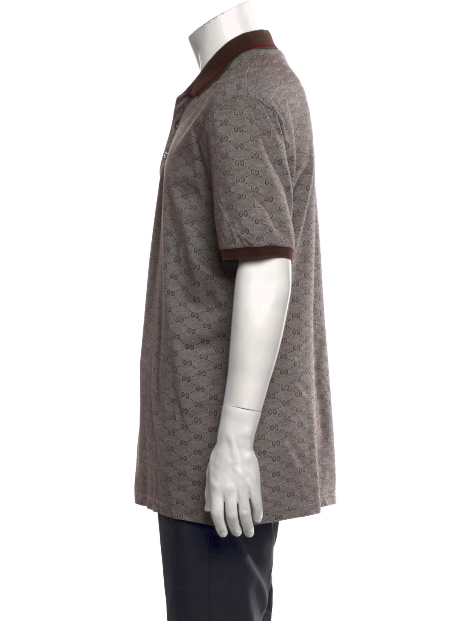 Gucci GG Logo Collar Polo Shirt