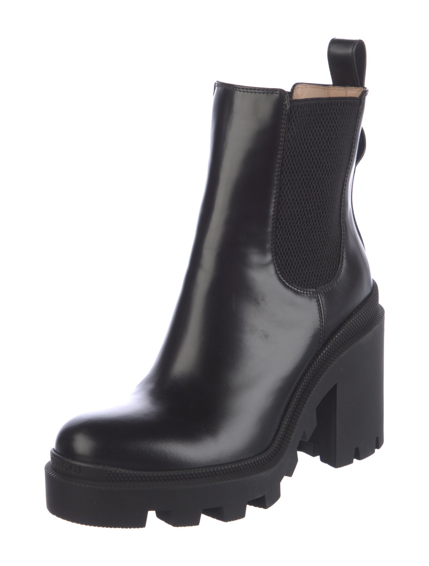 Gucci Kingsnake Leather Chelsea Boots