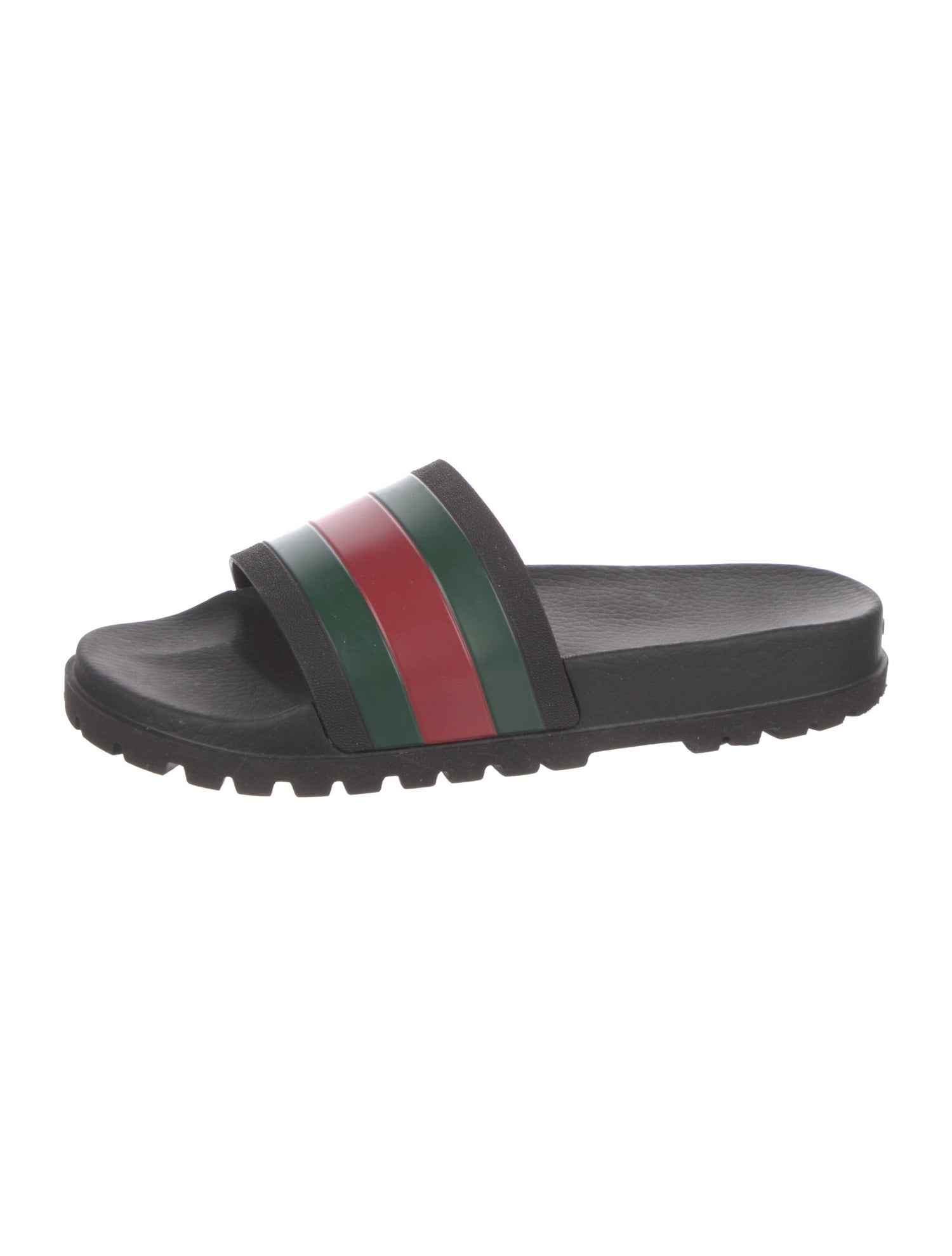 Gucci Web Accent Rubber Slides