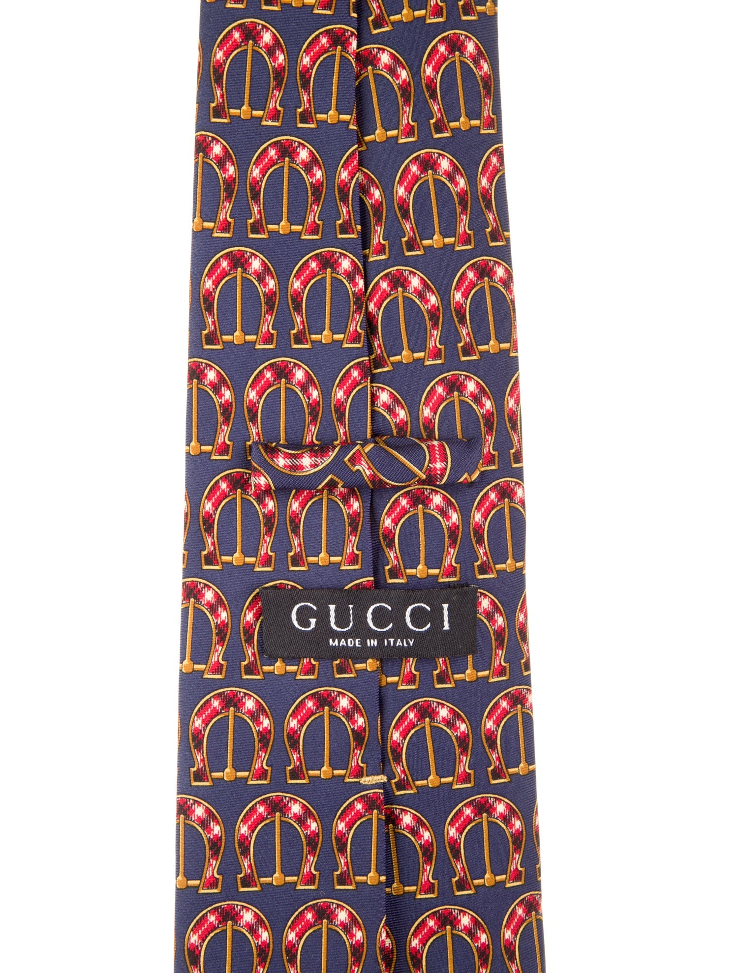 Gucci Horseshoe Print Tie