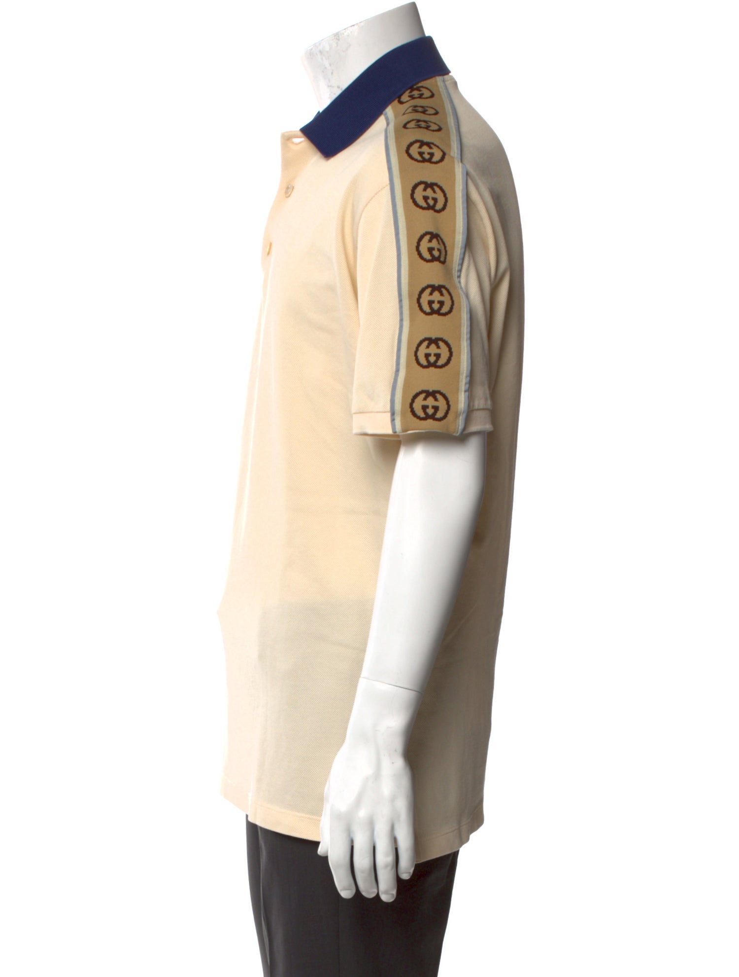 Gucci Interlocking G Logo Collar Polo Shirt