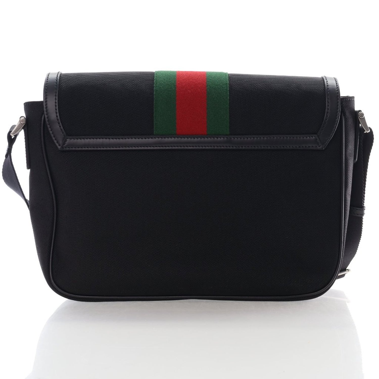 Gucci Web Techno Flap Messenger Bag