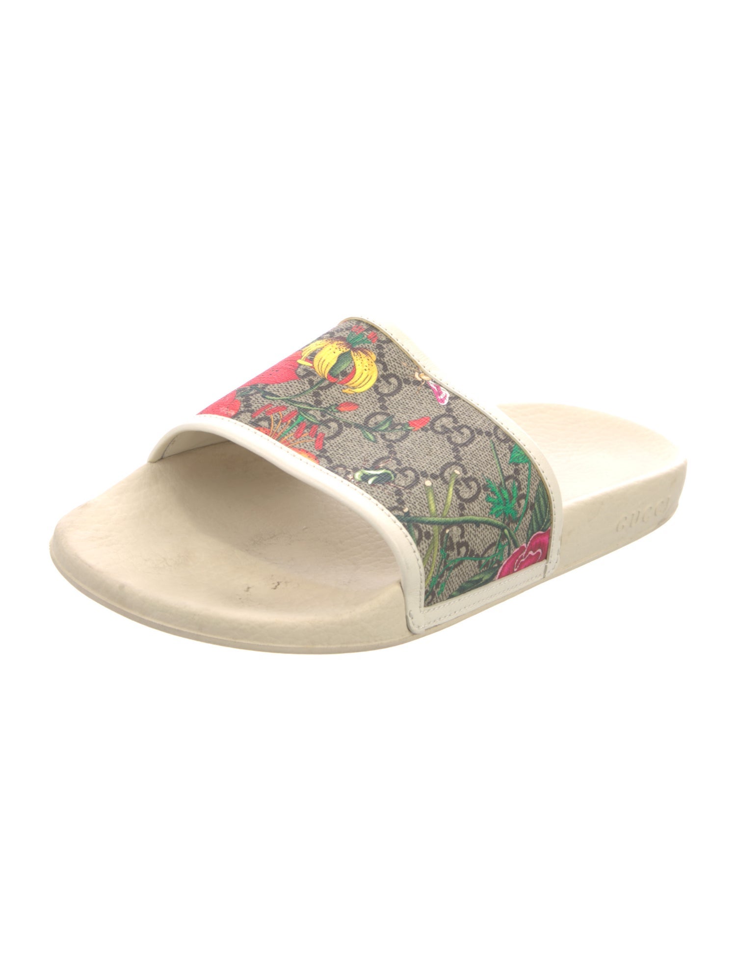 Gucci Flora Print Slides