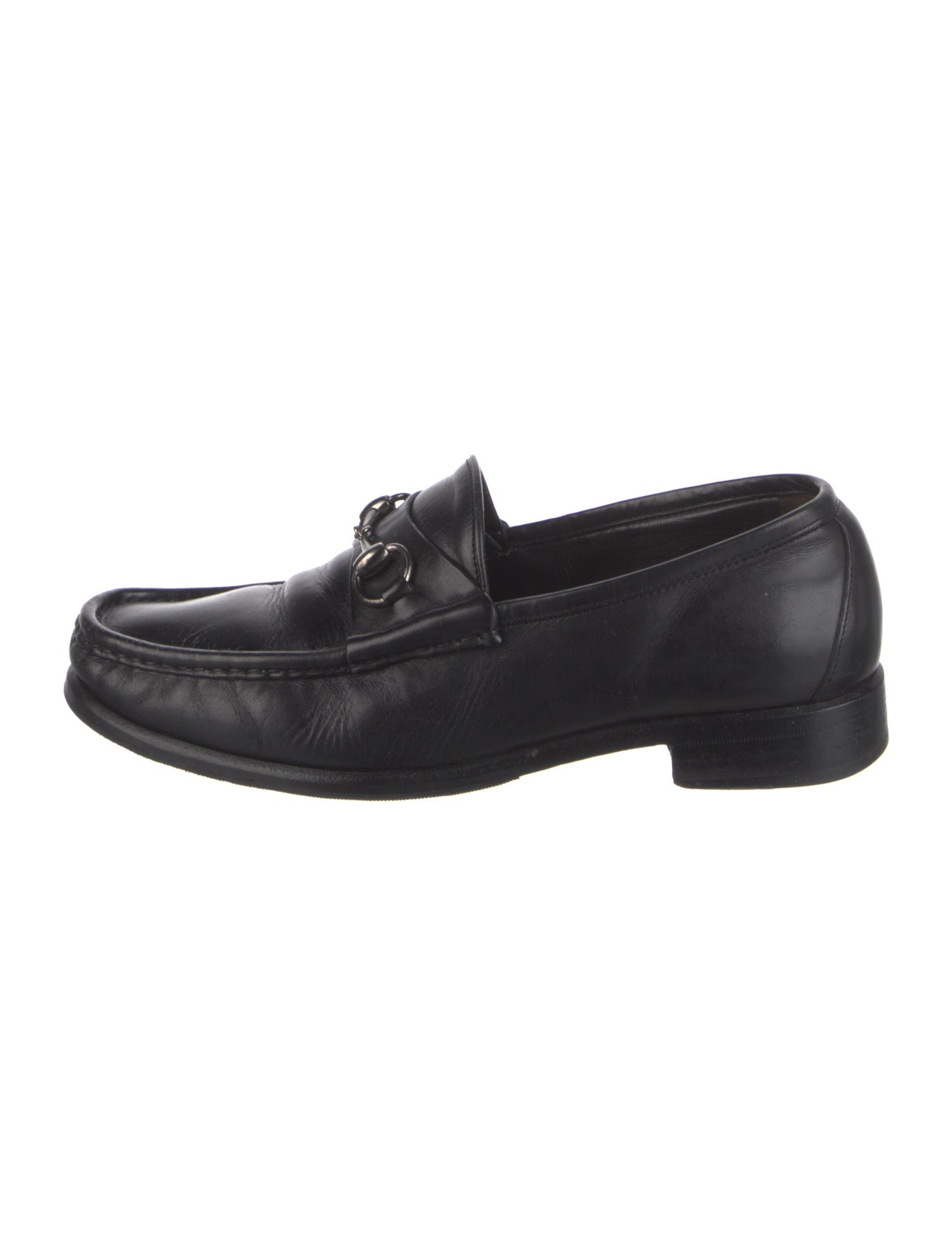 Gucci Horsebit Accent Leather Loafers