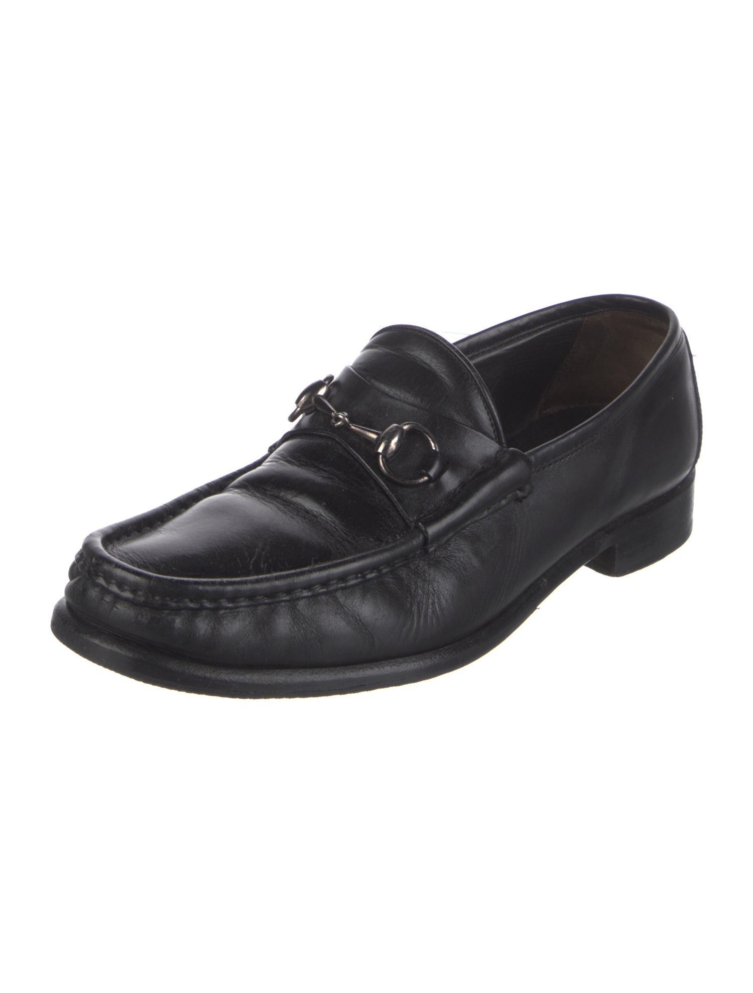 Gucci Horsebit Accent Leather Loafers