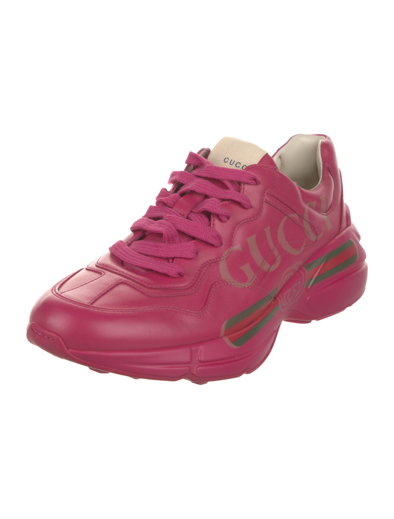 Gucci Double G Logo Leather Sneakers