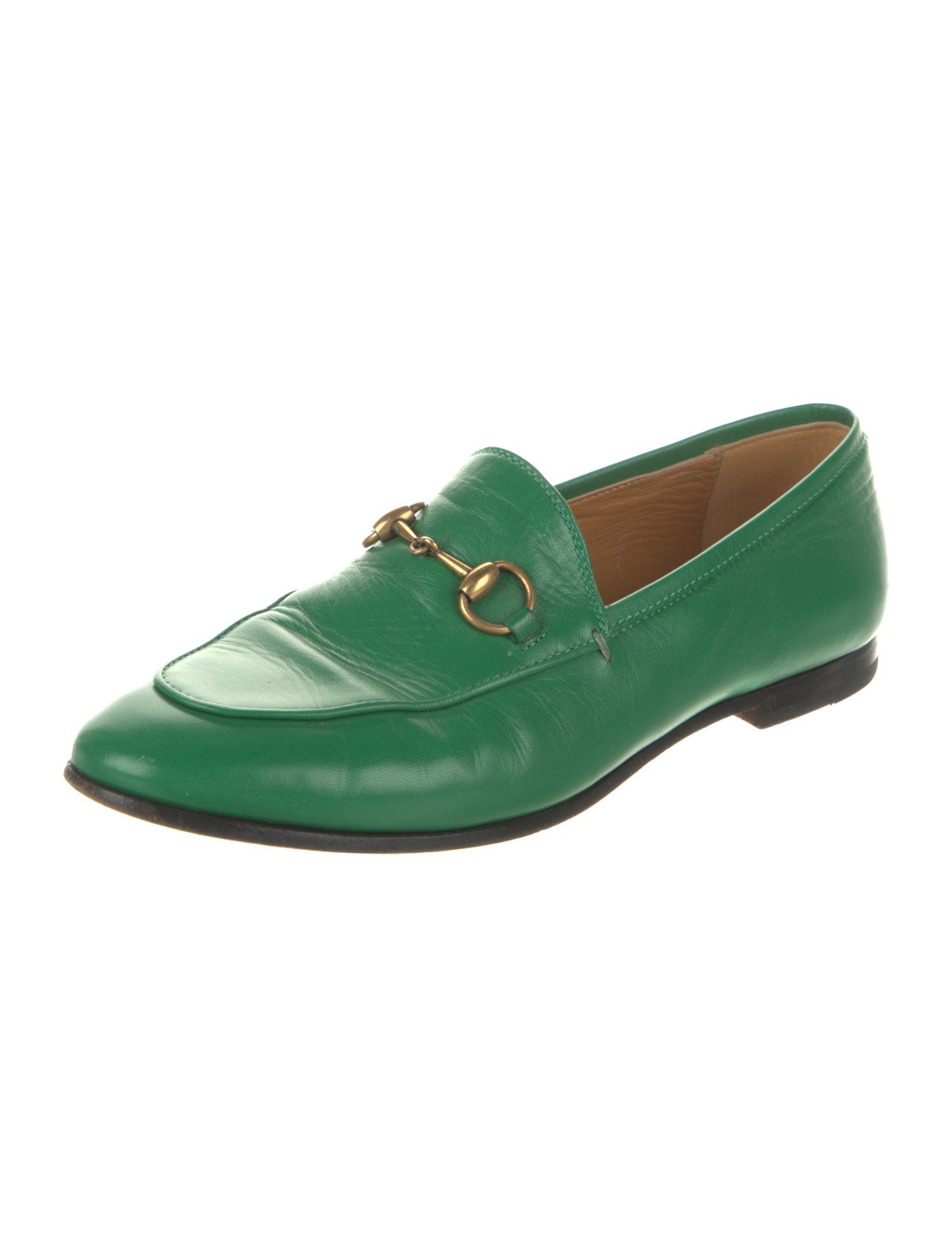 Gucci Horsebit Accent Leather Loafers