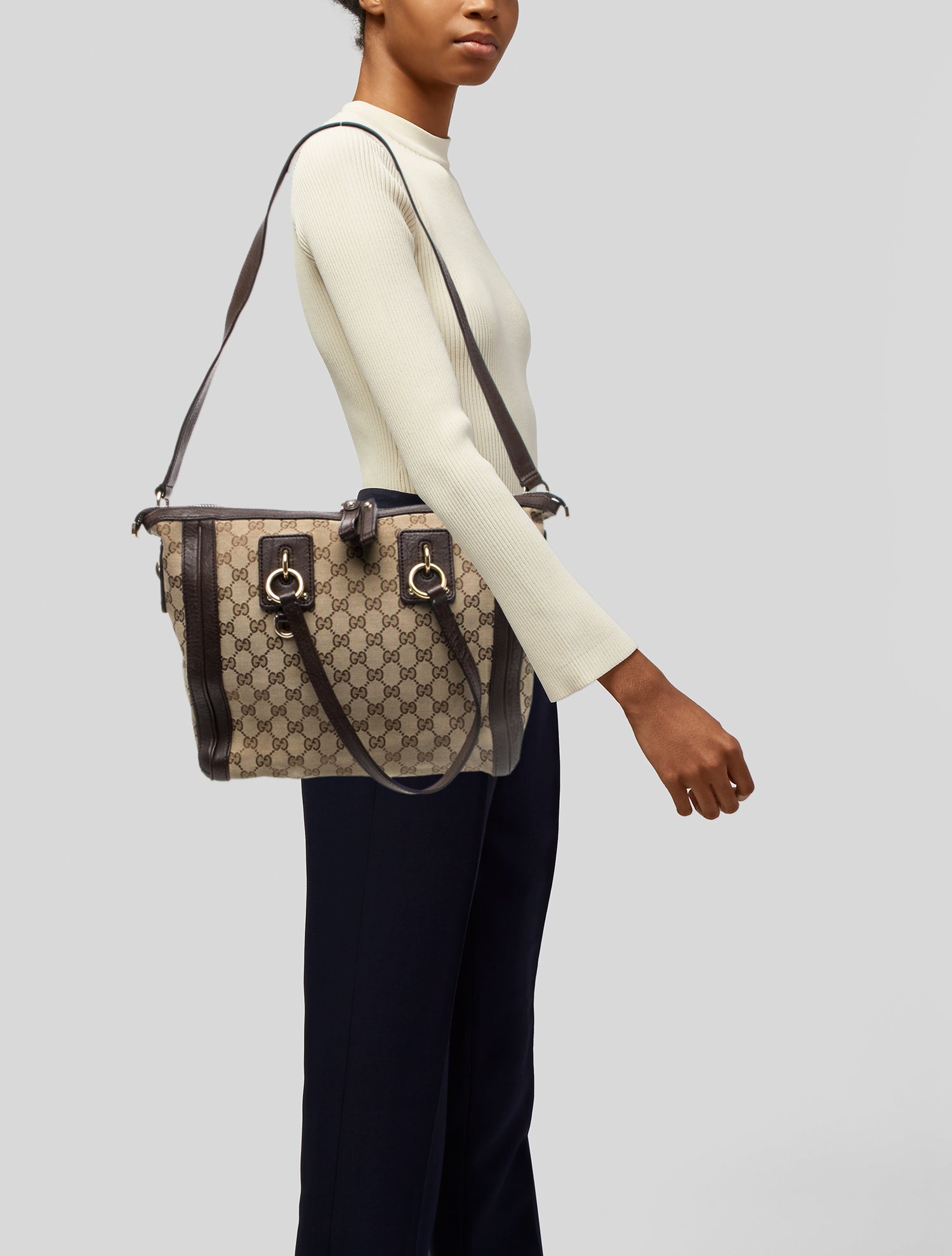 Gucci GG Canvas Charm