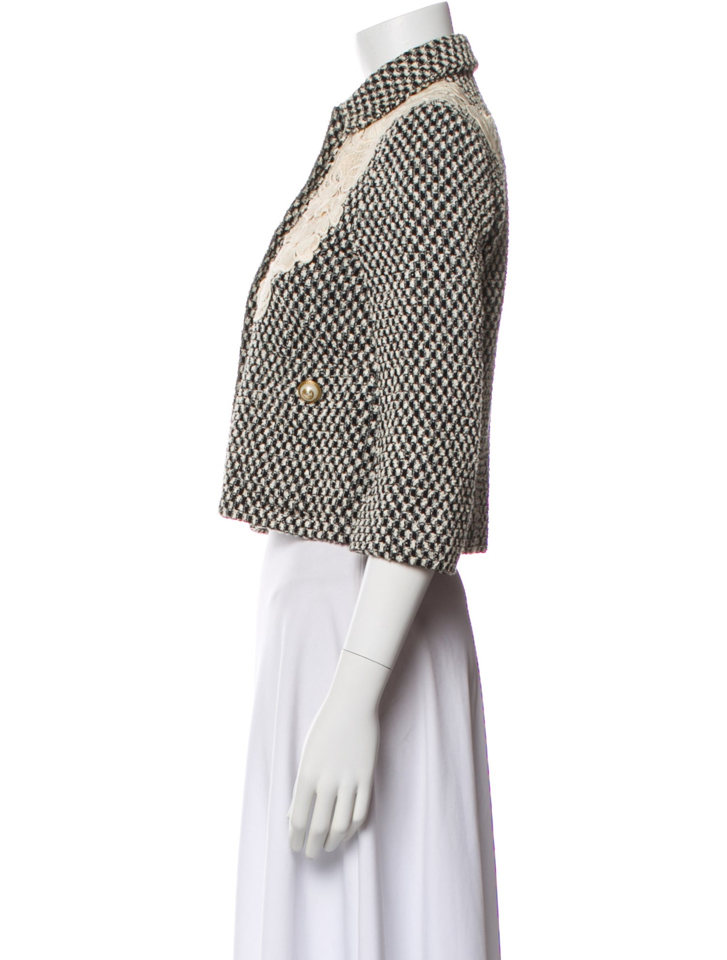 Gucci Tweed Pattern Evening Jacket