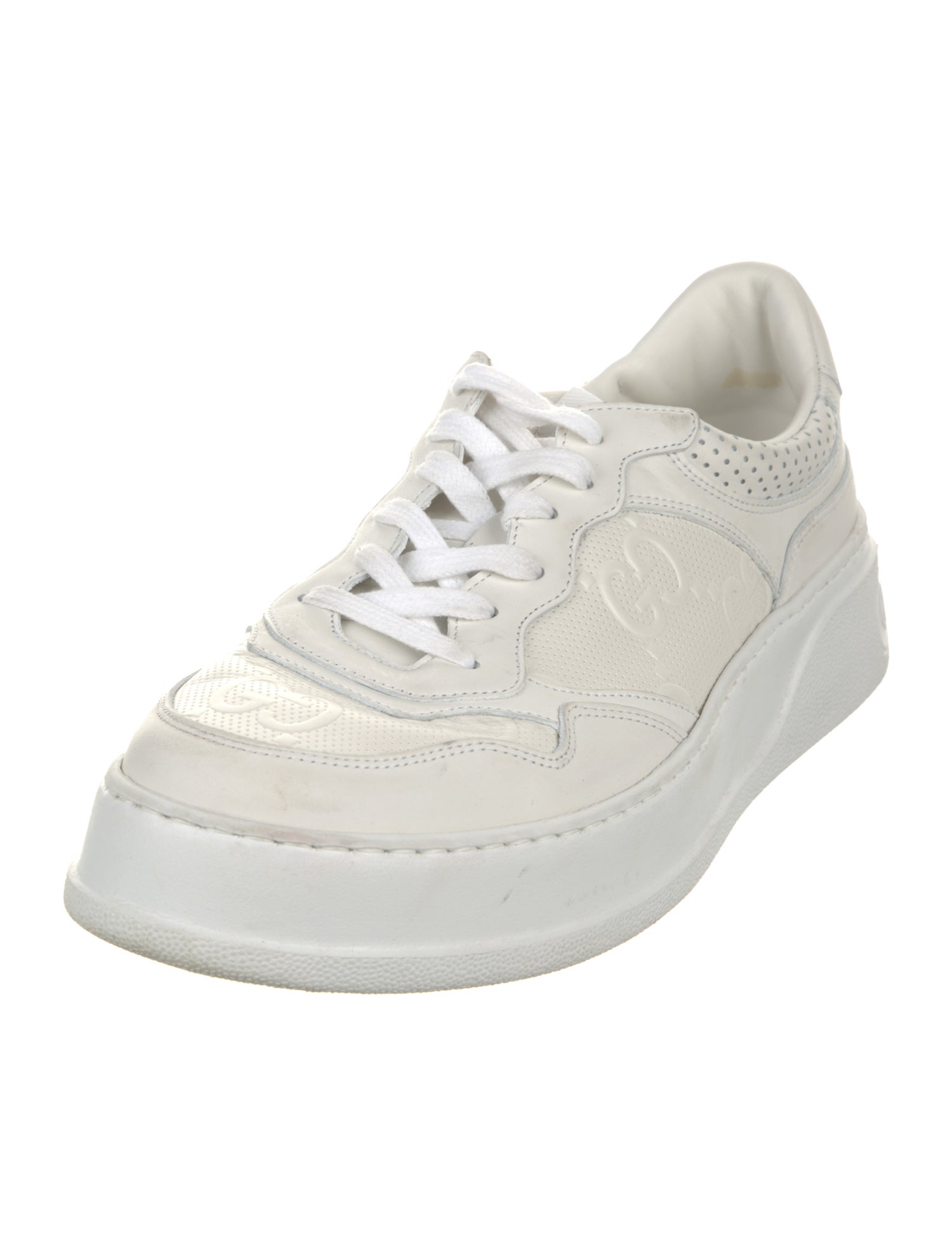 Gucci Interlocking G Logo Leather Sneakers