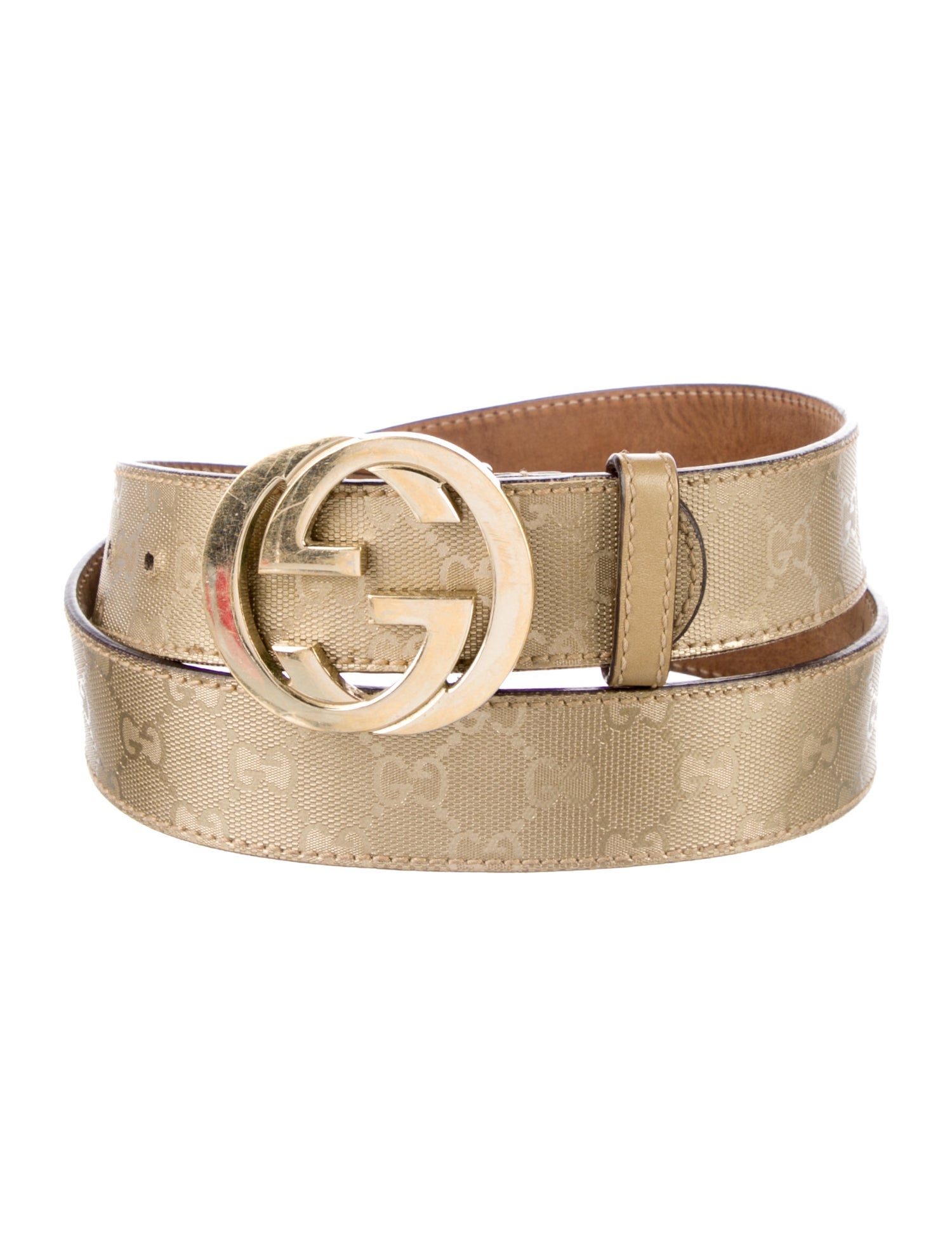 Gucci GG Imprimé Leather Belt Kit