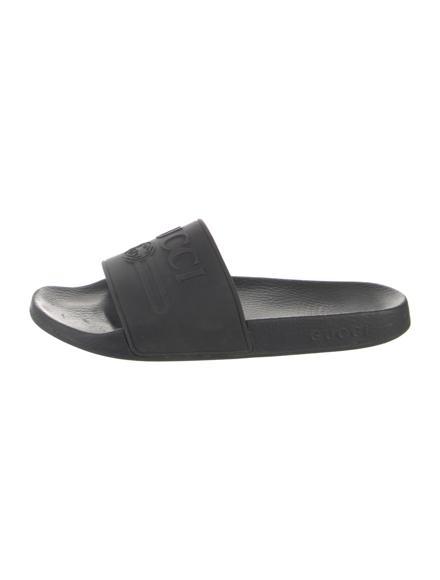 Gucci Interlocking G Logo Rubber Slides