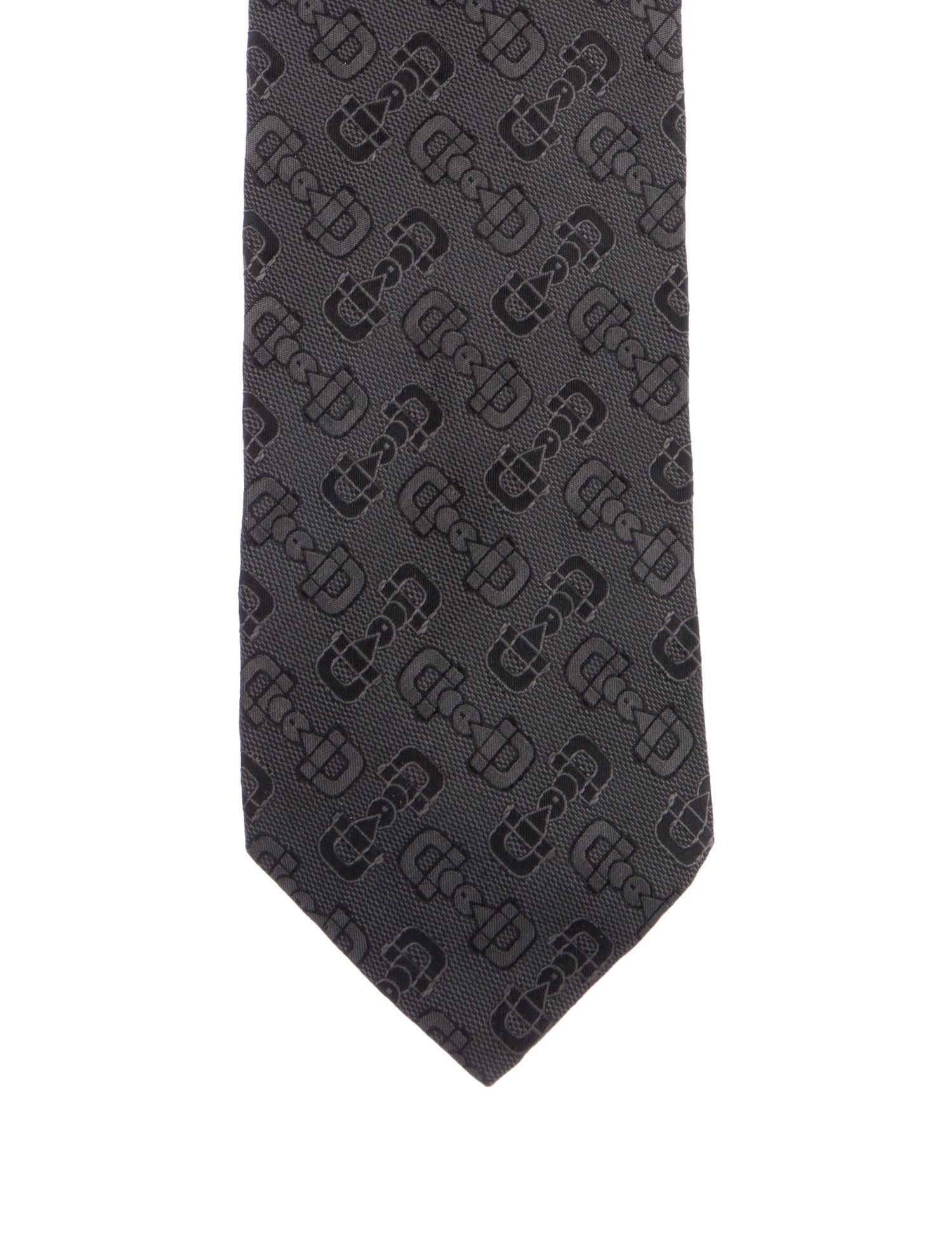 Gucci Pattern Print Silk Tie