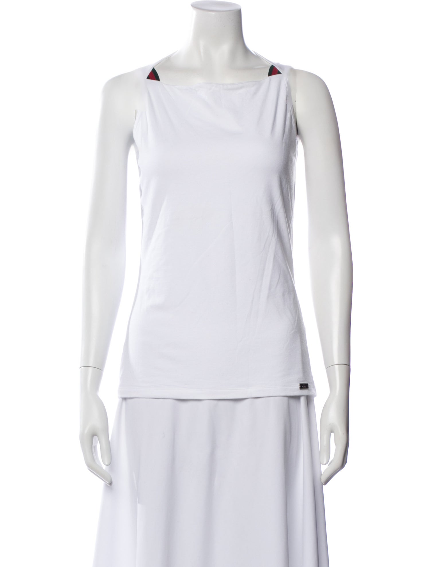 Gucci Square Neckline Sleeveless Top