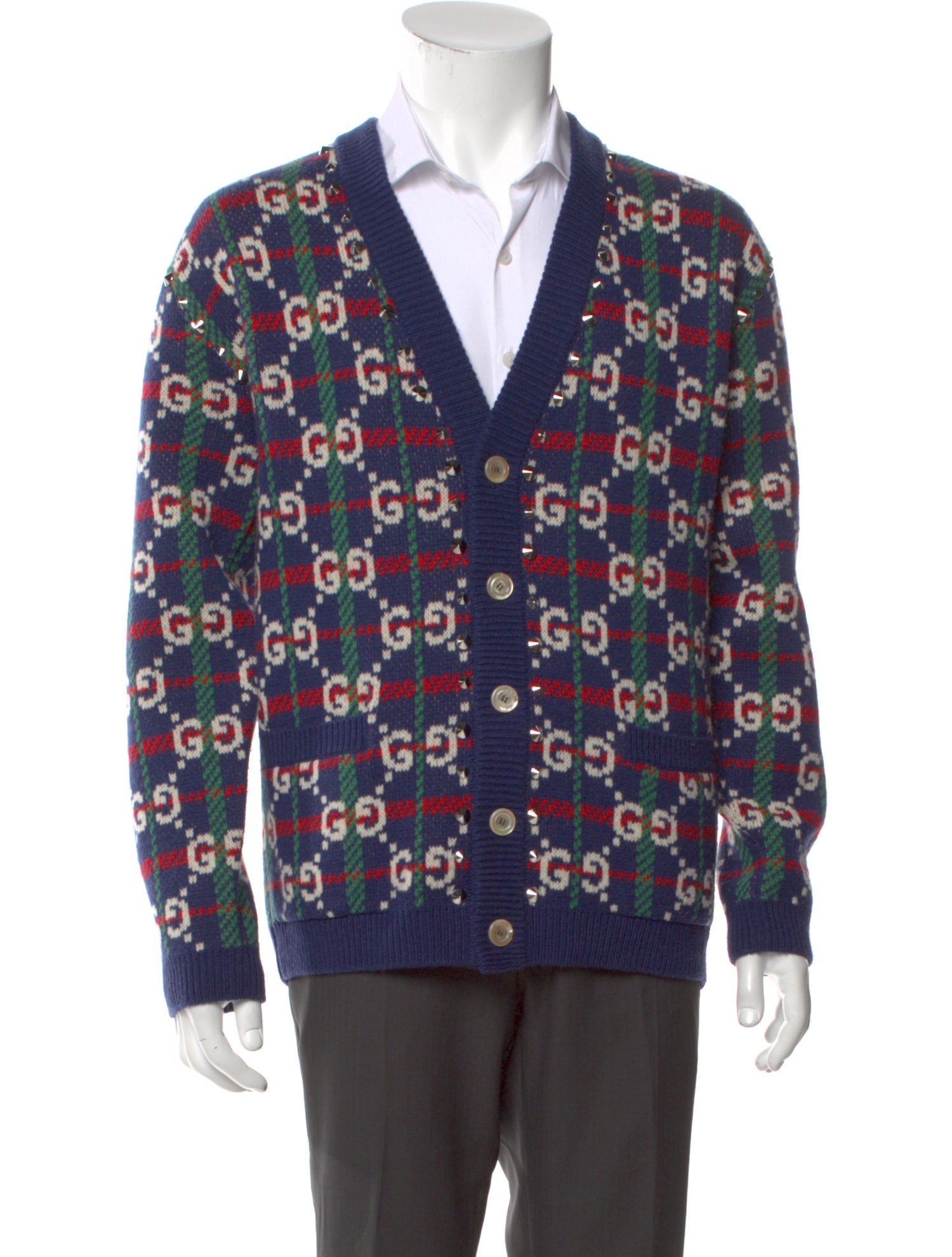 Gucci GG Logo Wool Cardigan