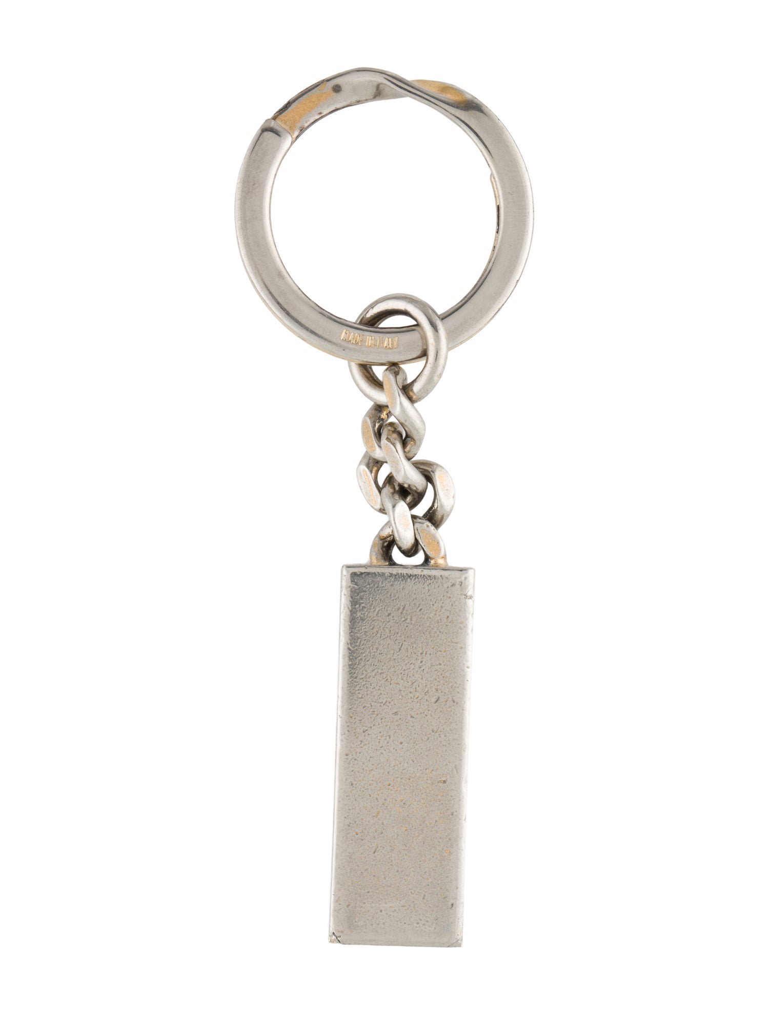 Gucci Silver Chain-Link Keychain