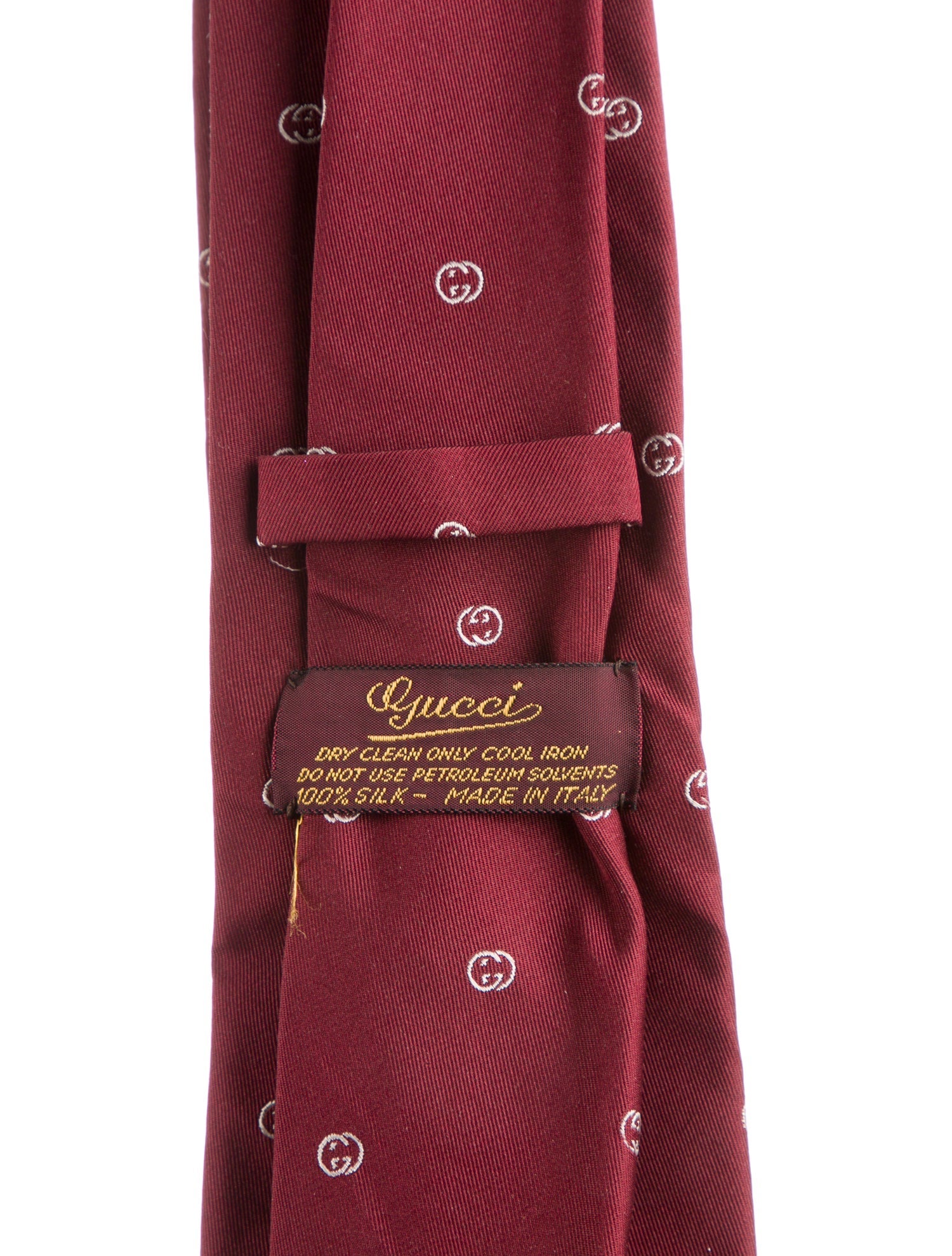 Gucci Pattern Print Silk Tie