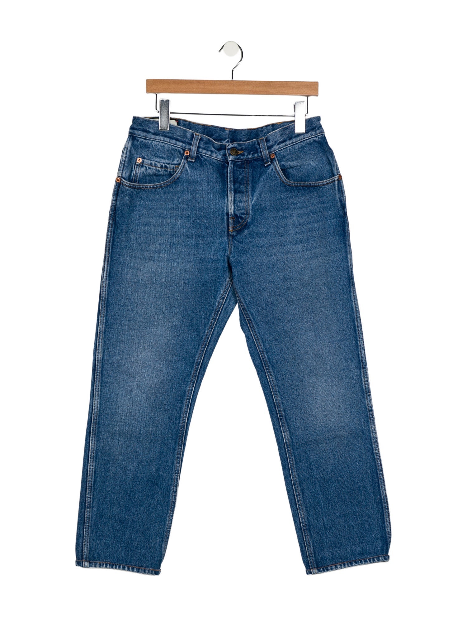 Gucci Signature Logo Straight-Leg Jeans