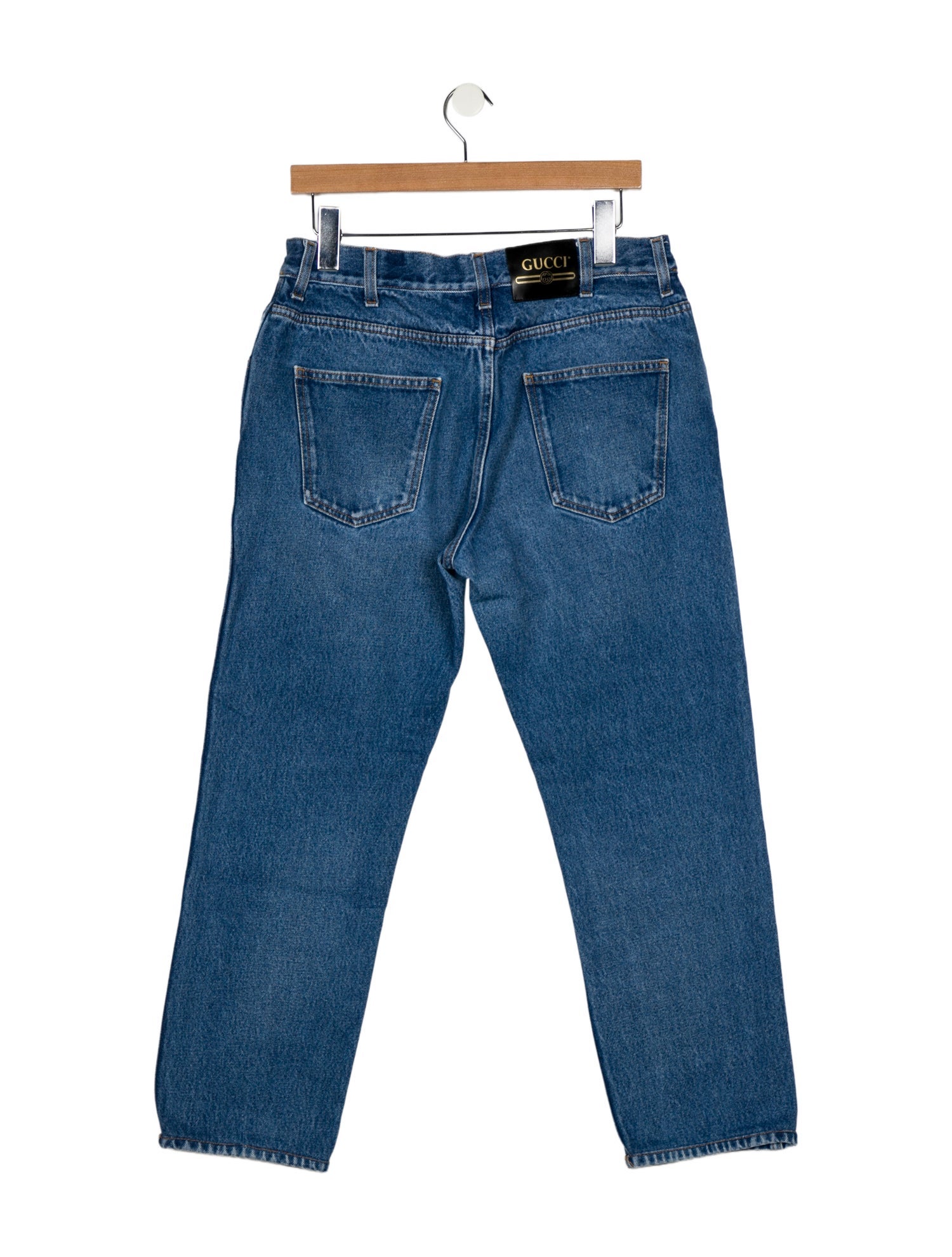 Gucci Signature Logo Straight-Leg Jeans