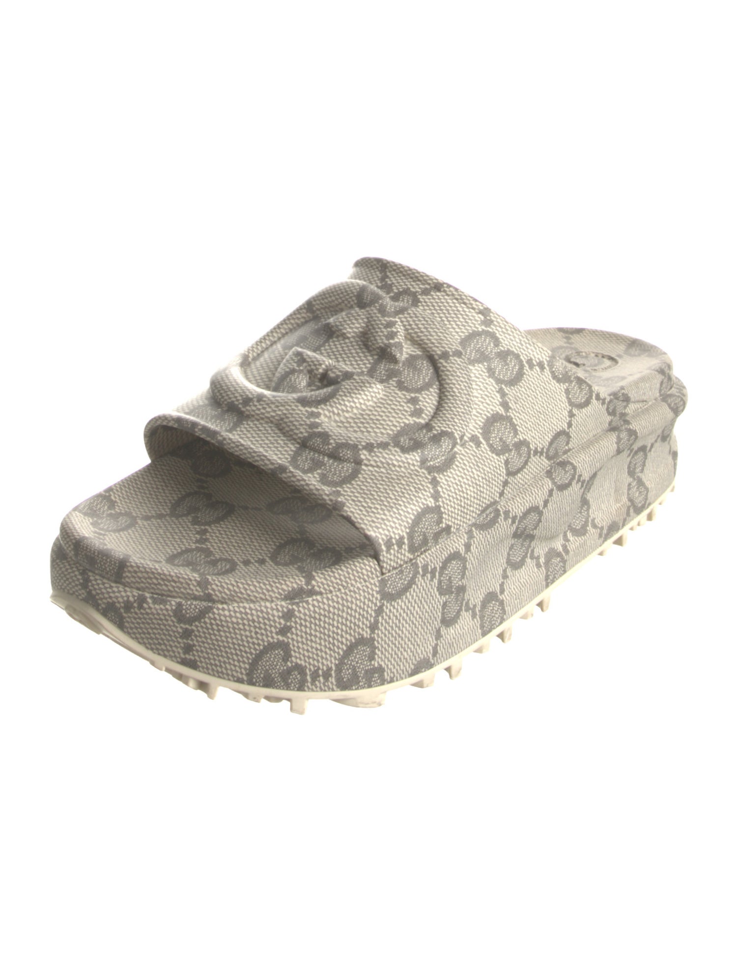 Gucci Interlocking G Logo Rubber Slides