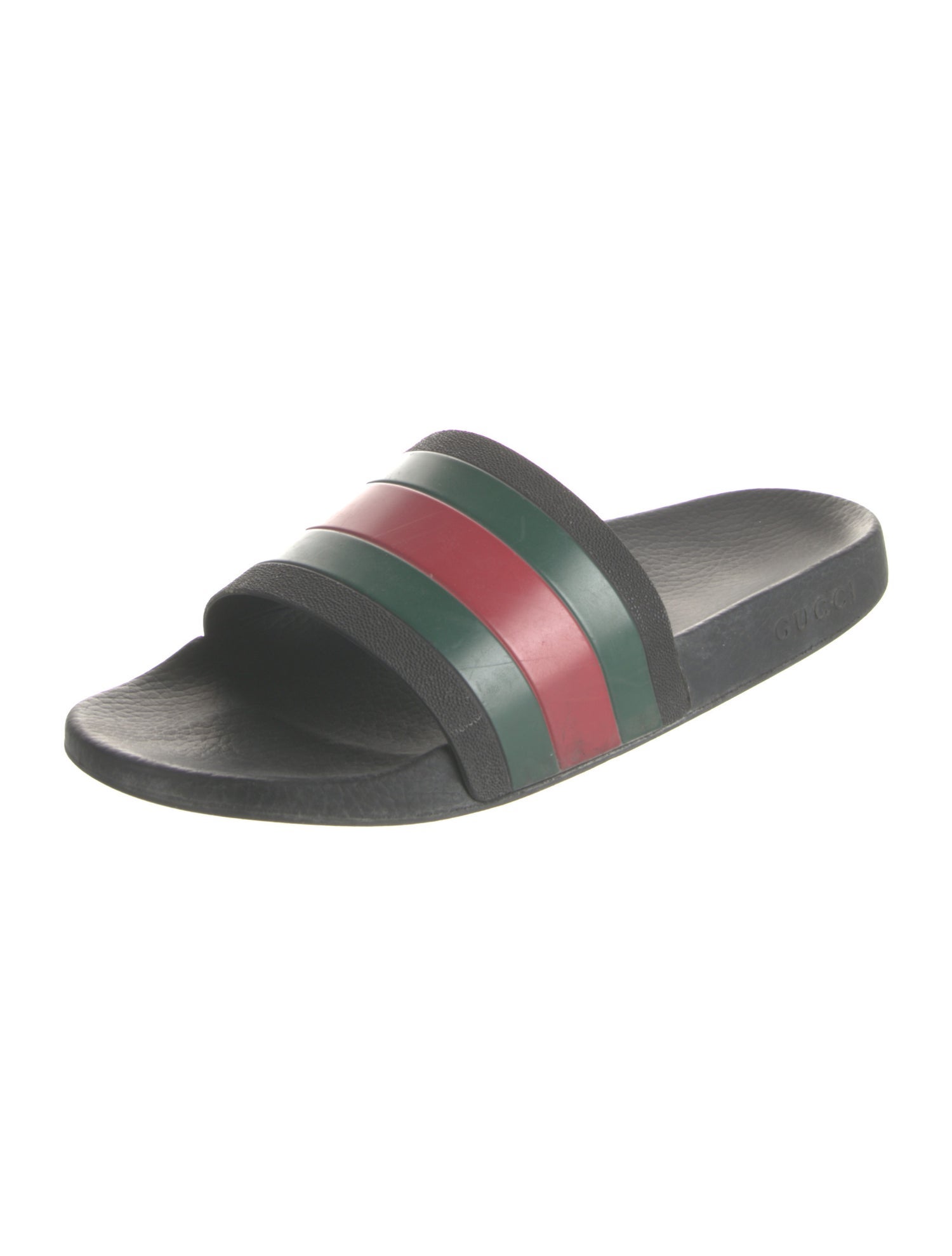 Gucci Web Accent Rubber Slides