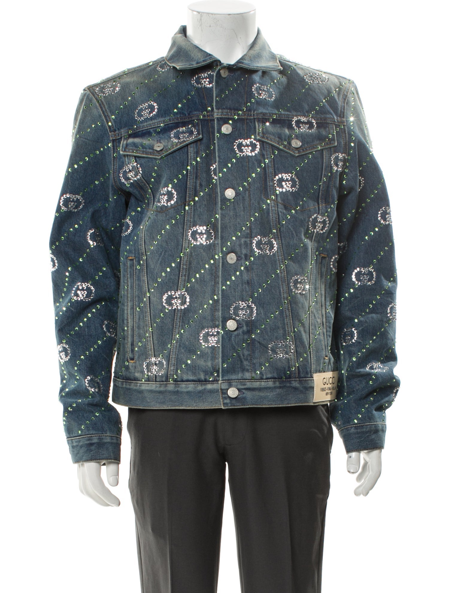 Gucci Graphic Print Trucker Jacket