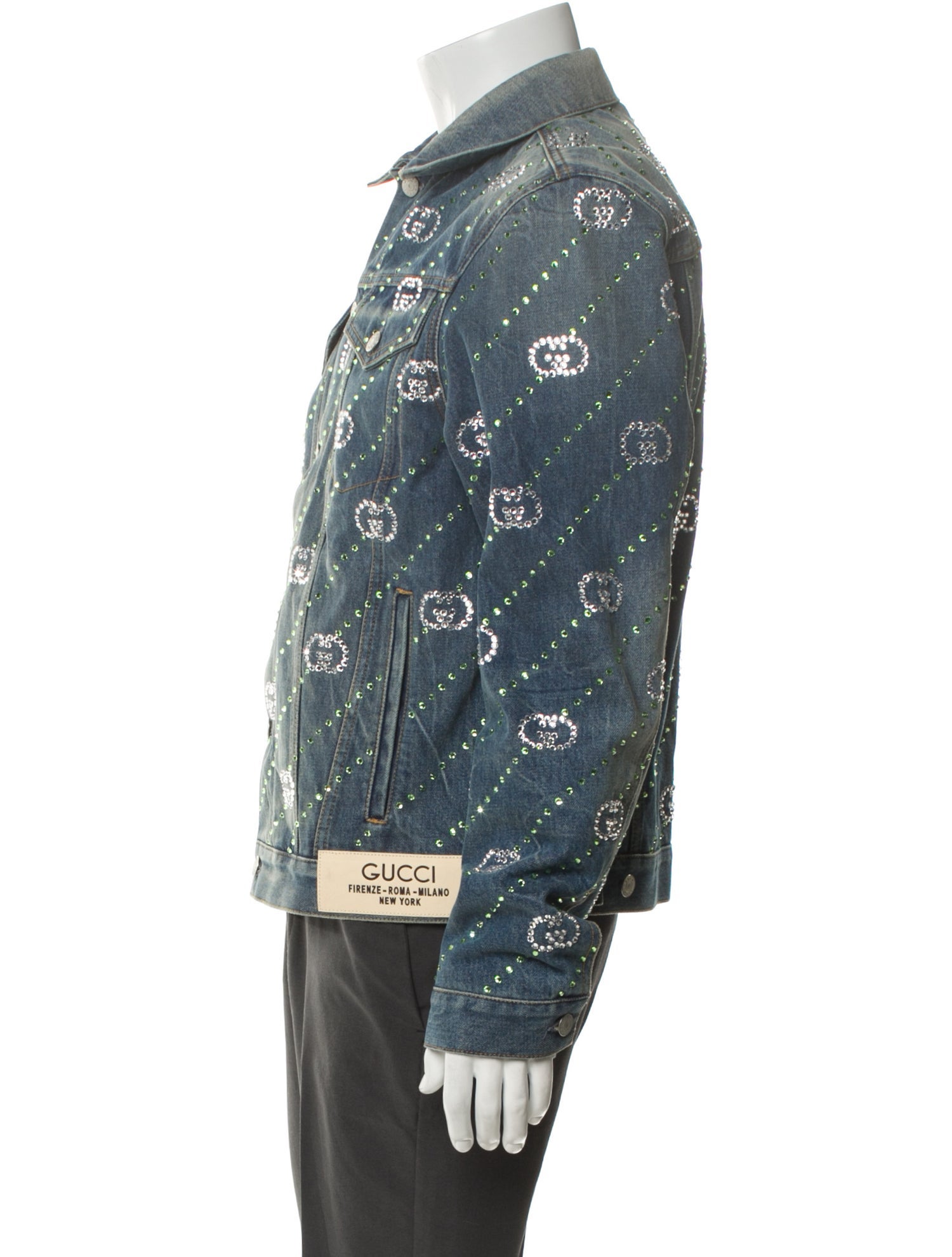 Gucci Graphic Print Trucker Jacket