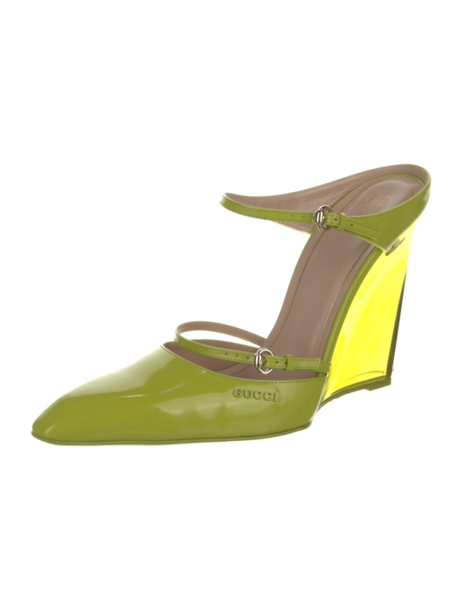 Gucci Patent Leather Mules