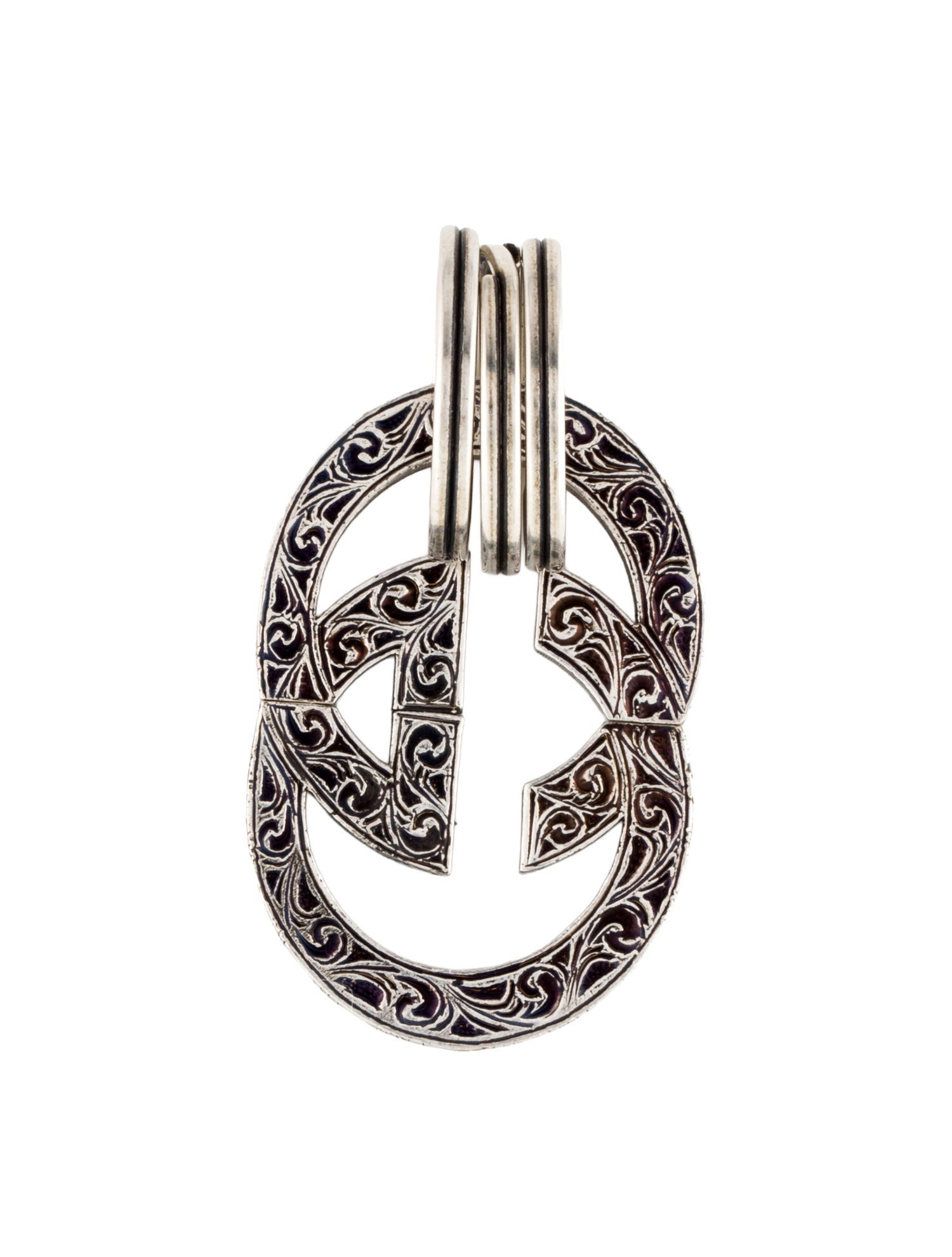 Gucci Silver Keychain