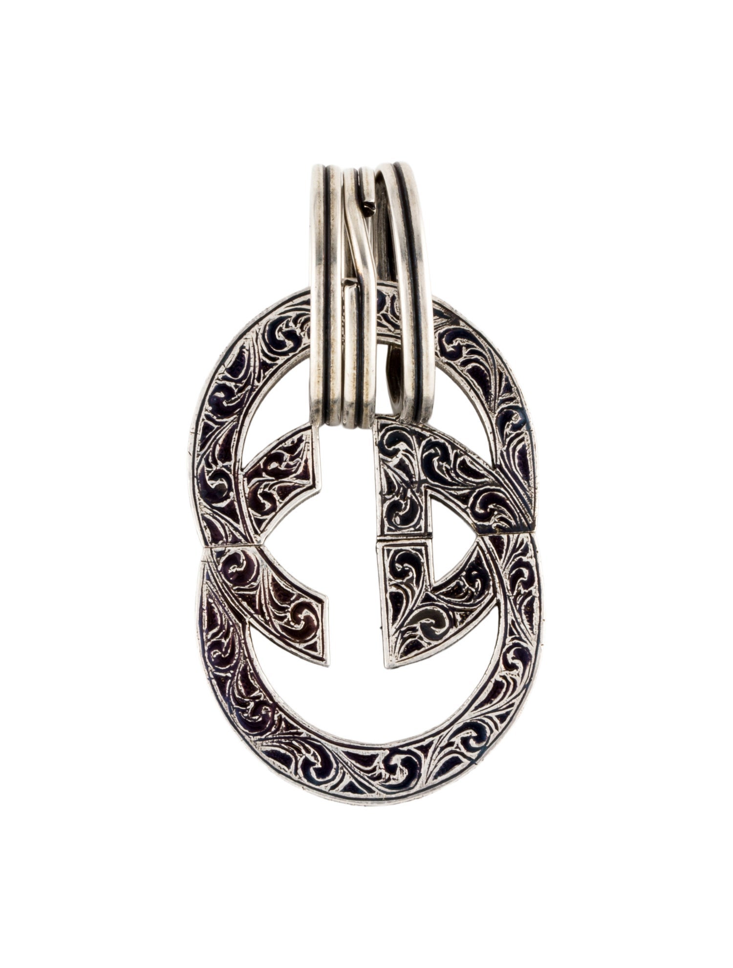 Gucci Silver Keychain