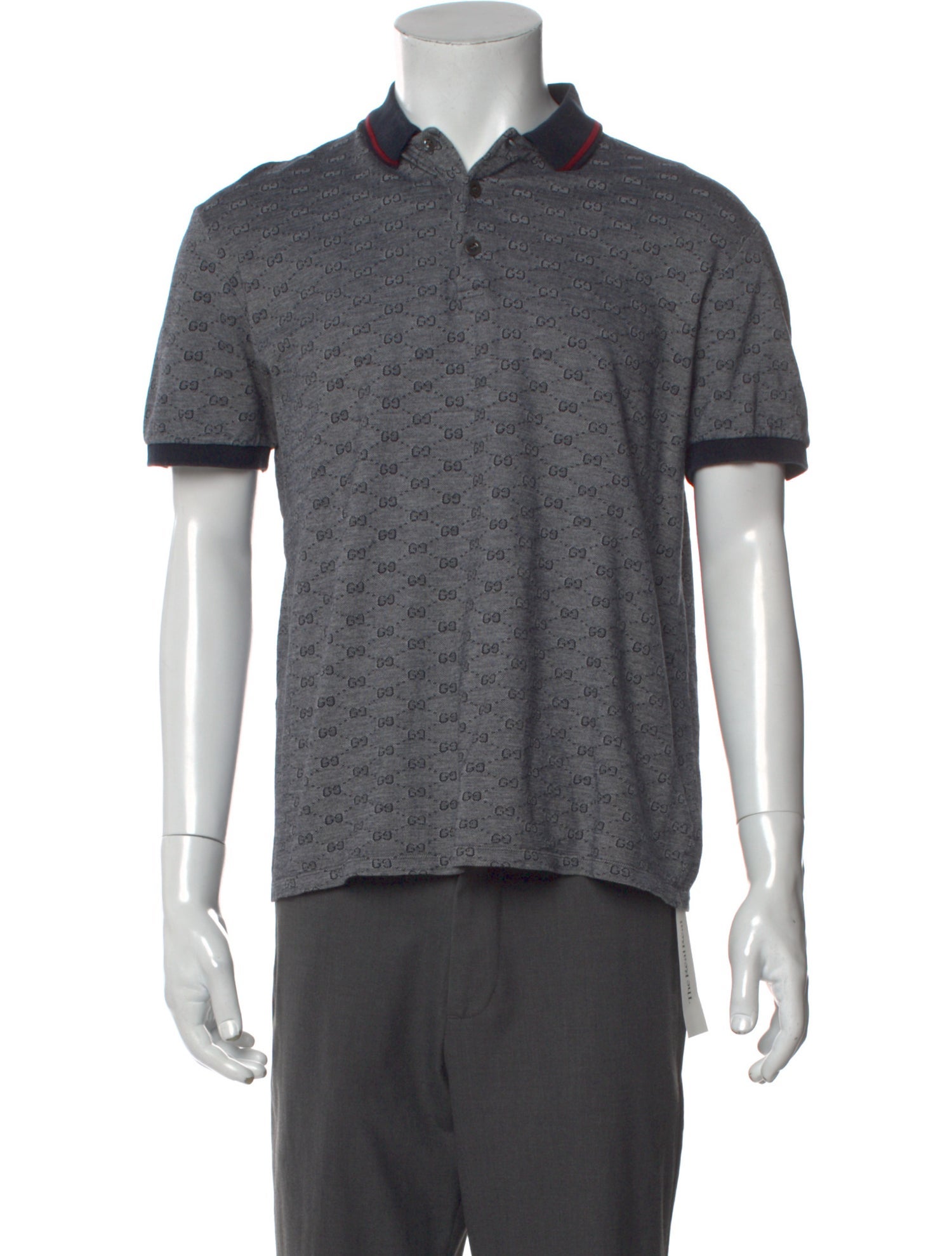 Gucci GG Logo Collar Polo Shirt