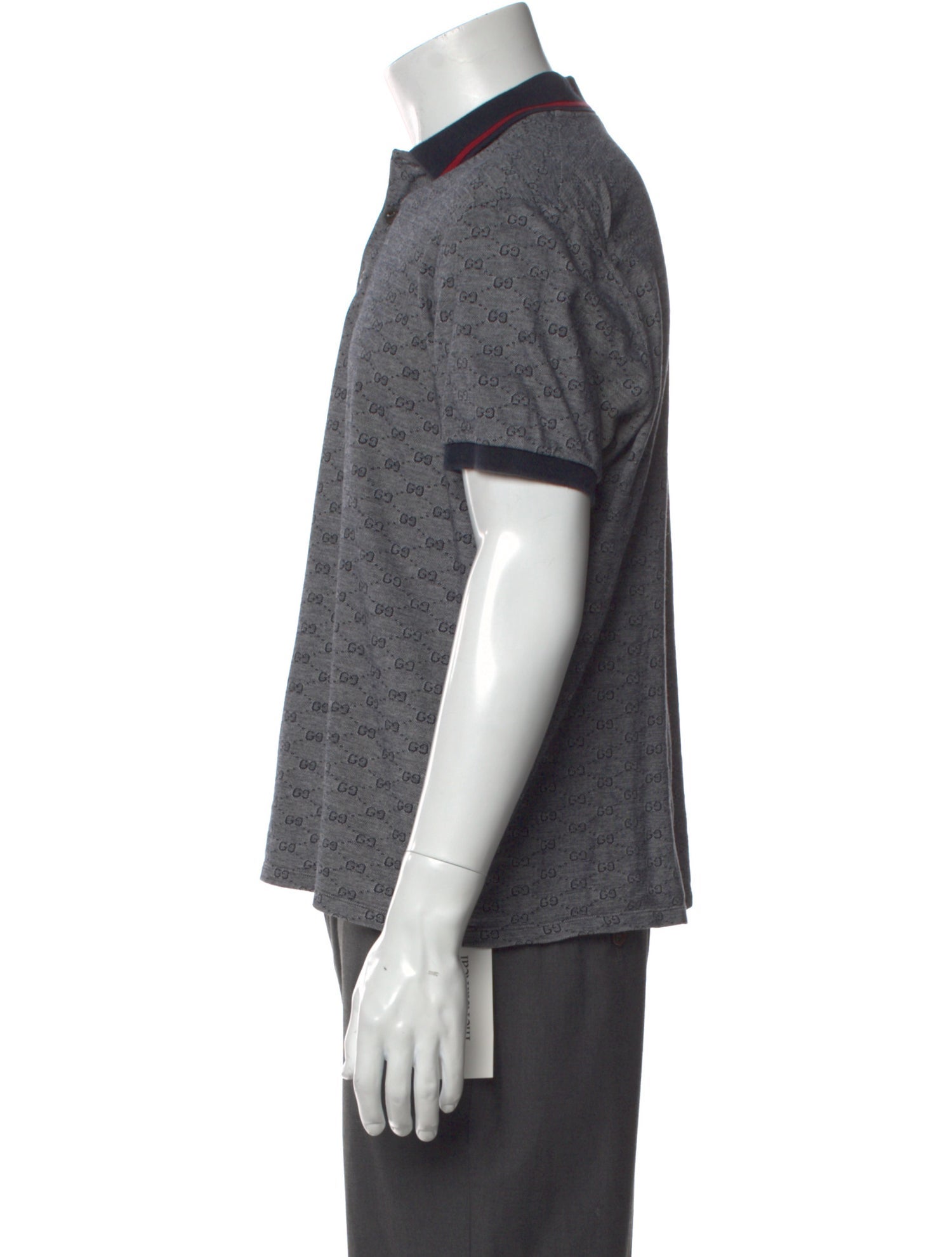 Gucci GG Logo Collar Polo Shirt