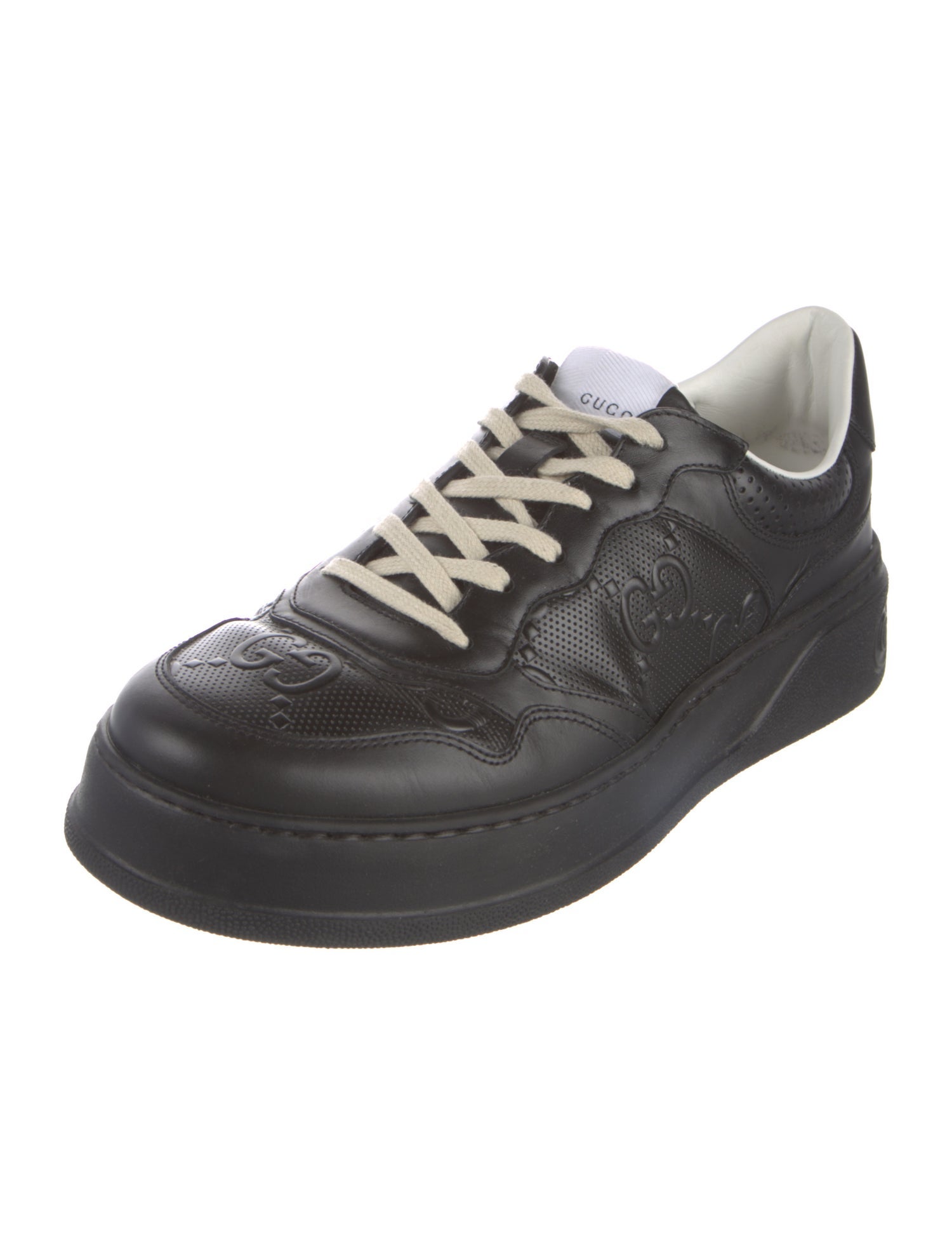 Gucci Interlocking G Logo Leather Sneakers