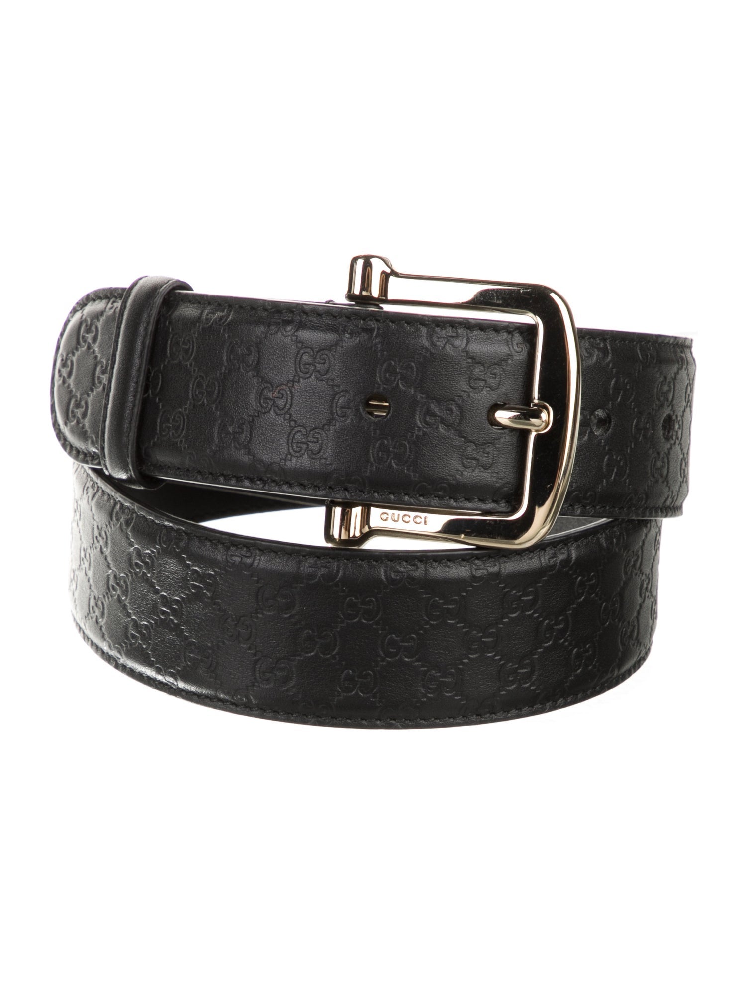 Gucci Running GG Logo Leather Belt