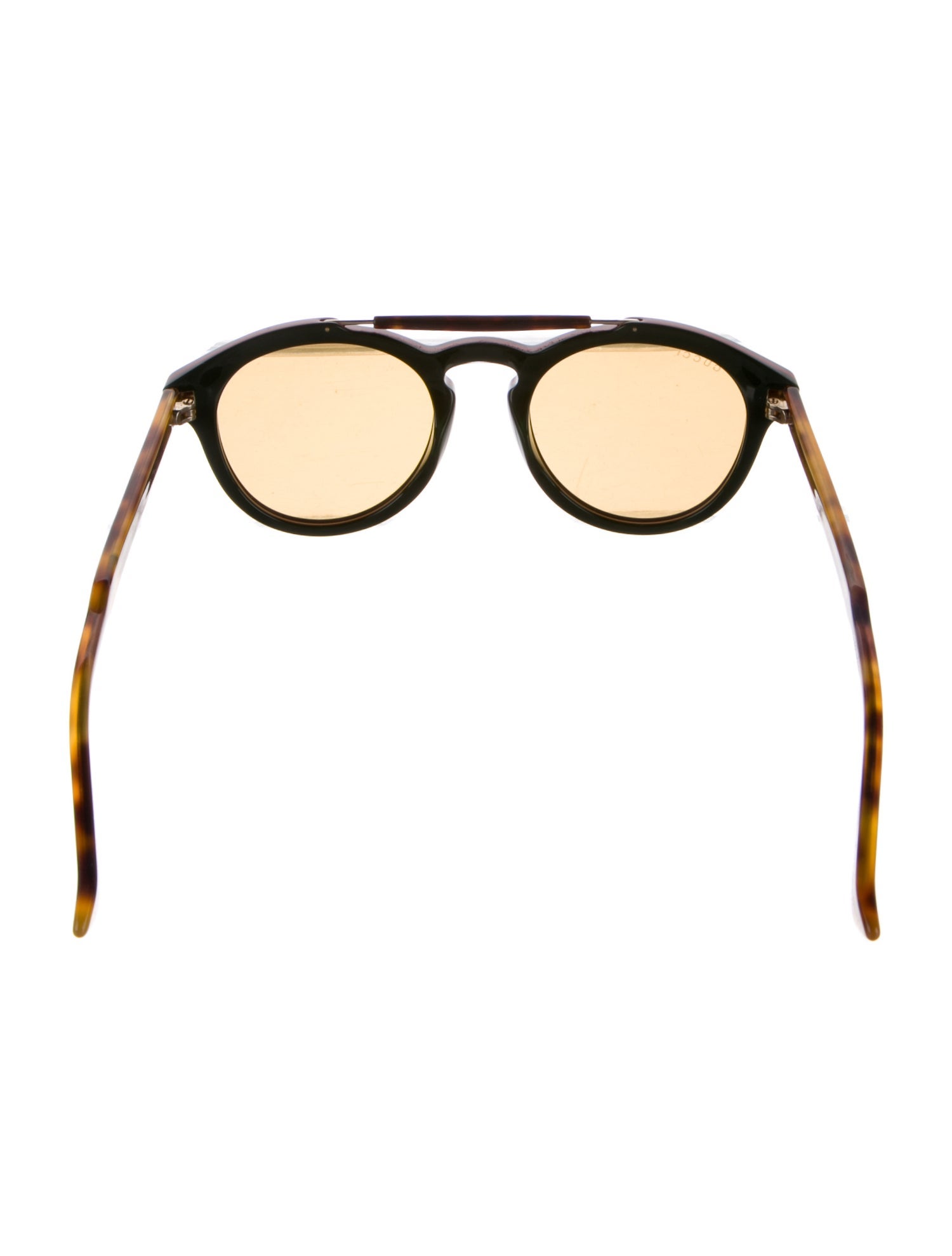 Gucci Web Accent Round Sunglasses