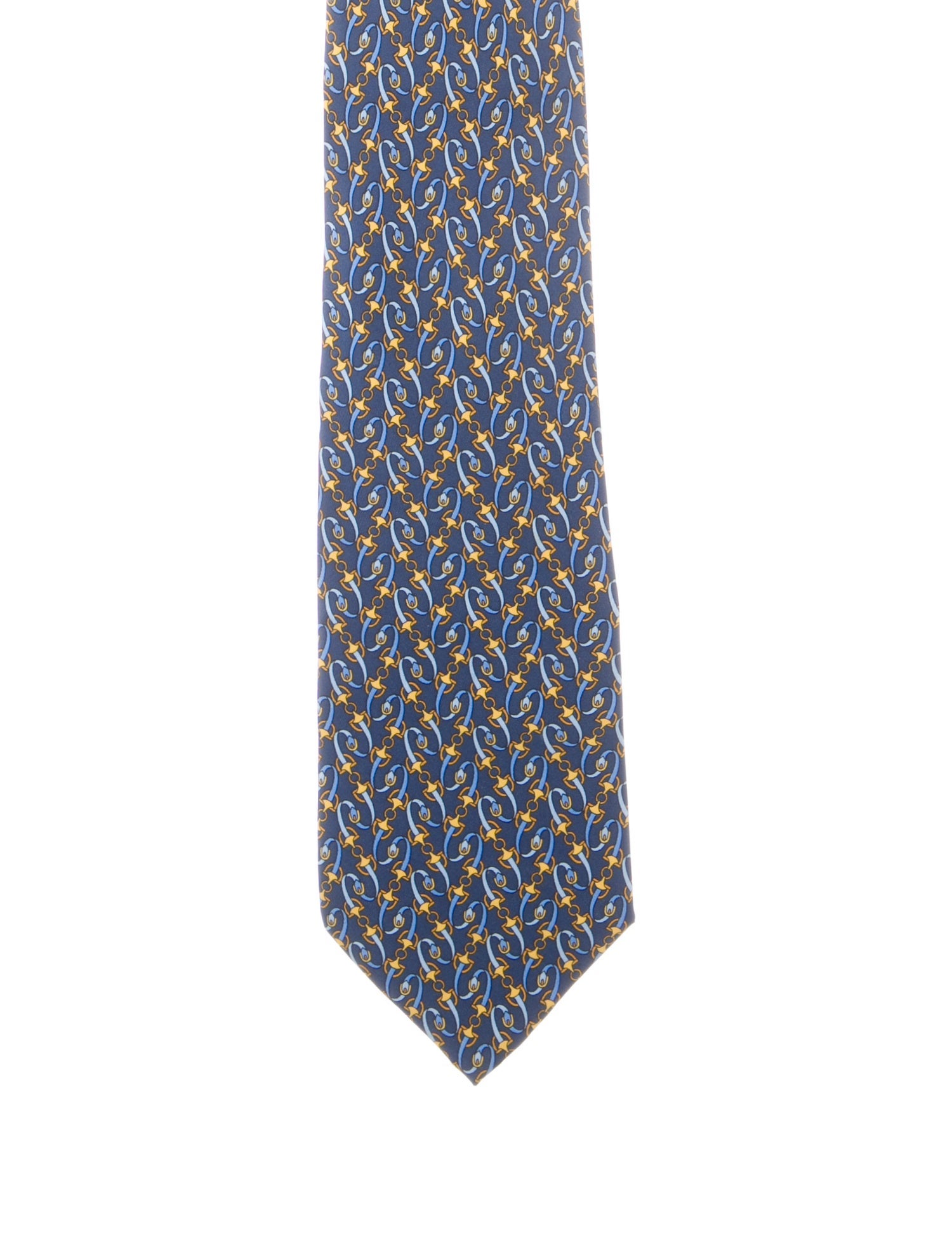 Gucci Silk Horsebit Printed Tie