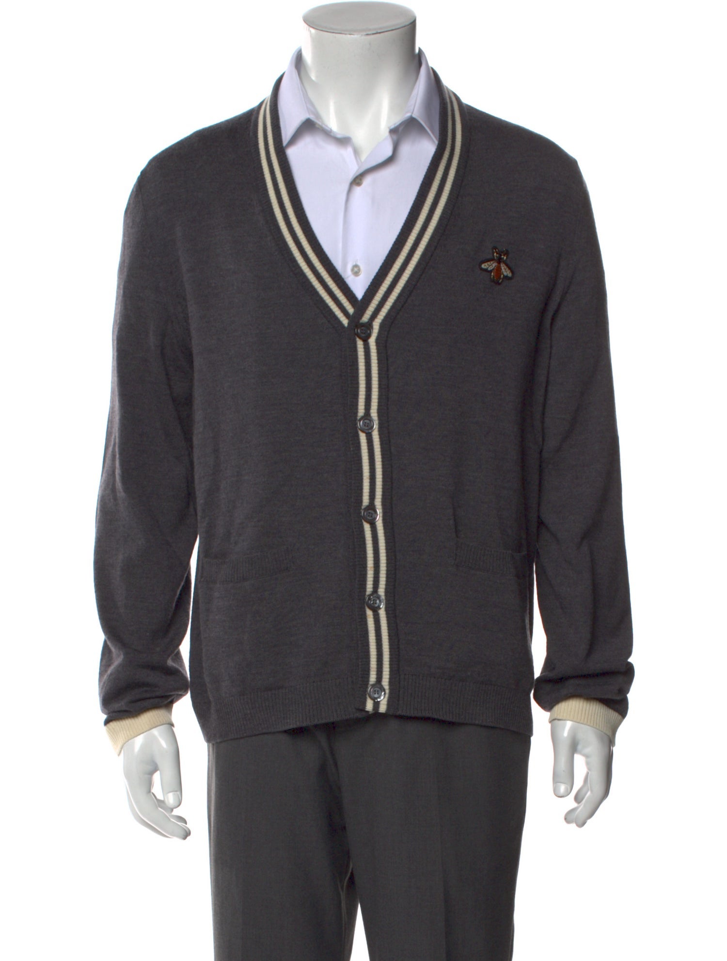 Gucci 2020 Bee Accent Cardigan