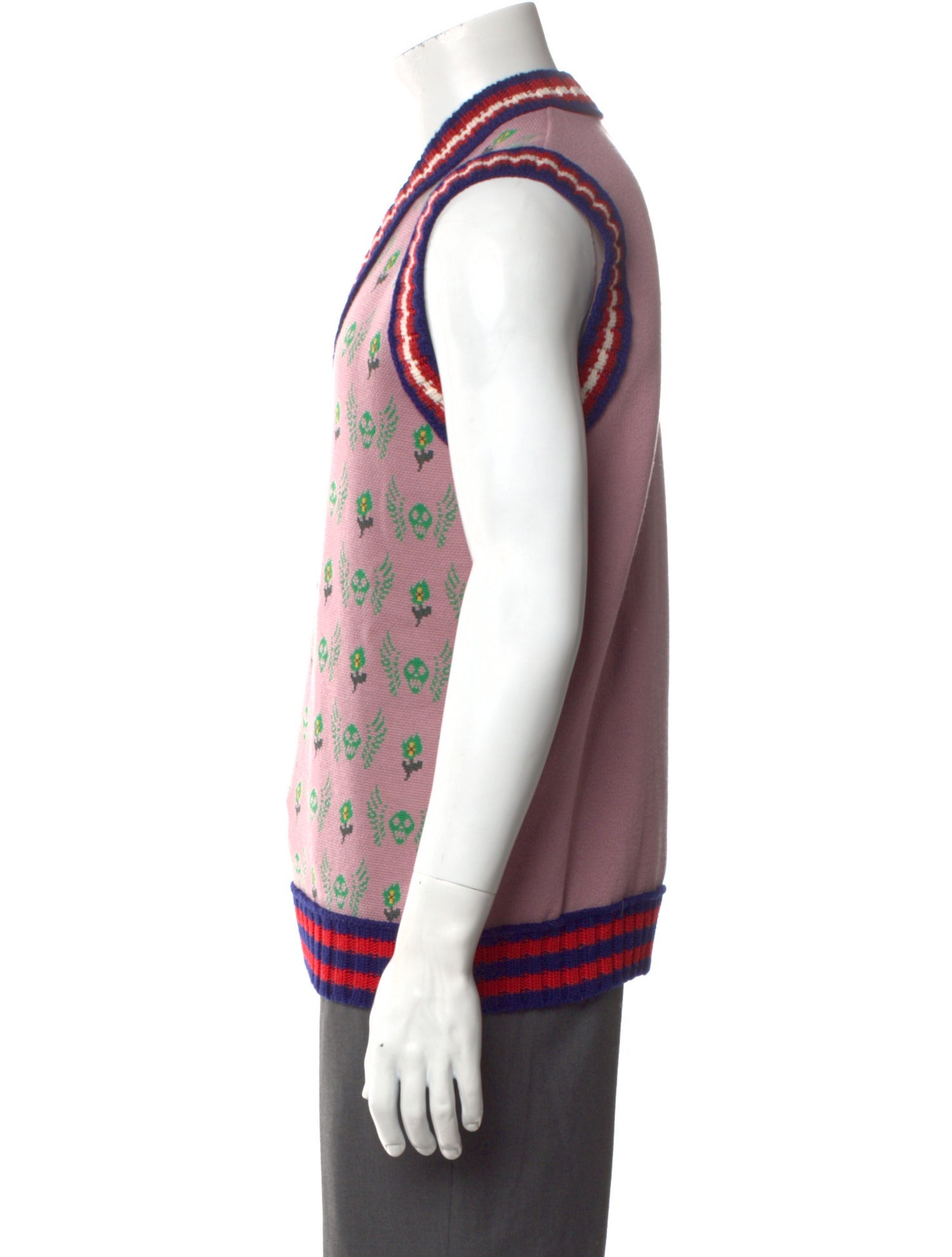 Gucci Wool Printed Sweater Vest
