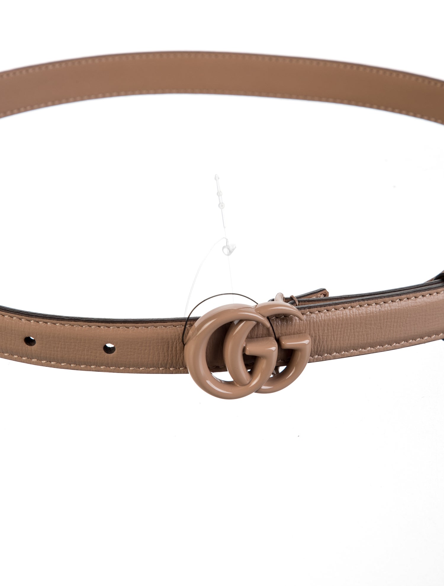 Gucci Double G Logo Skinny Waist Belt