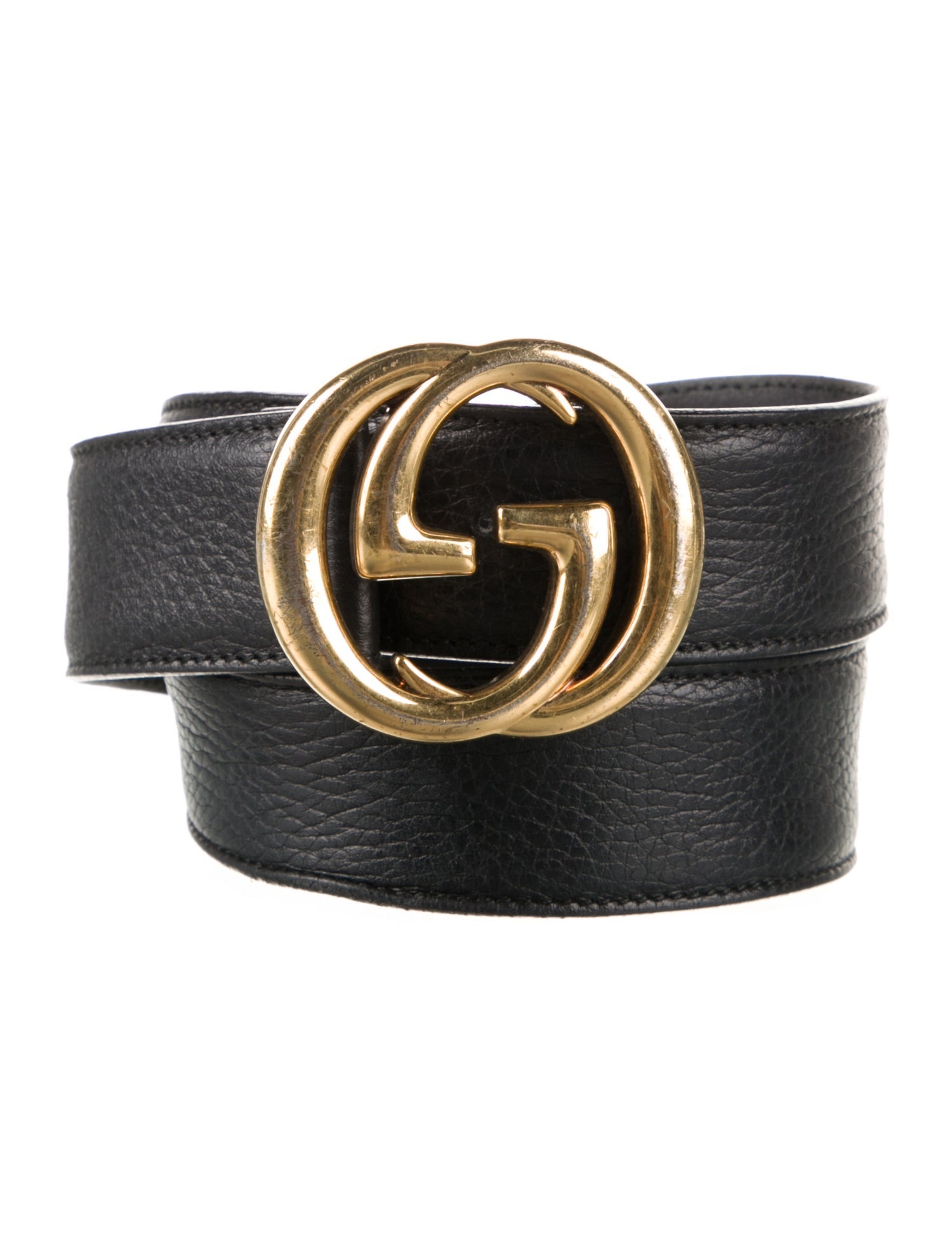 Gucci Interlocking G Logo Leather Belt