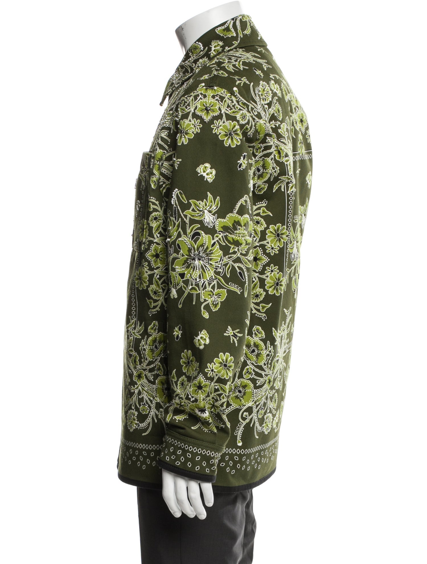 Gucci 2025 Floral Print Coat w/ Tags