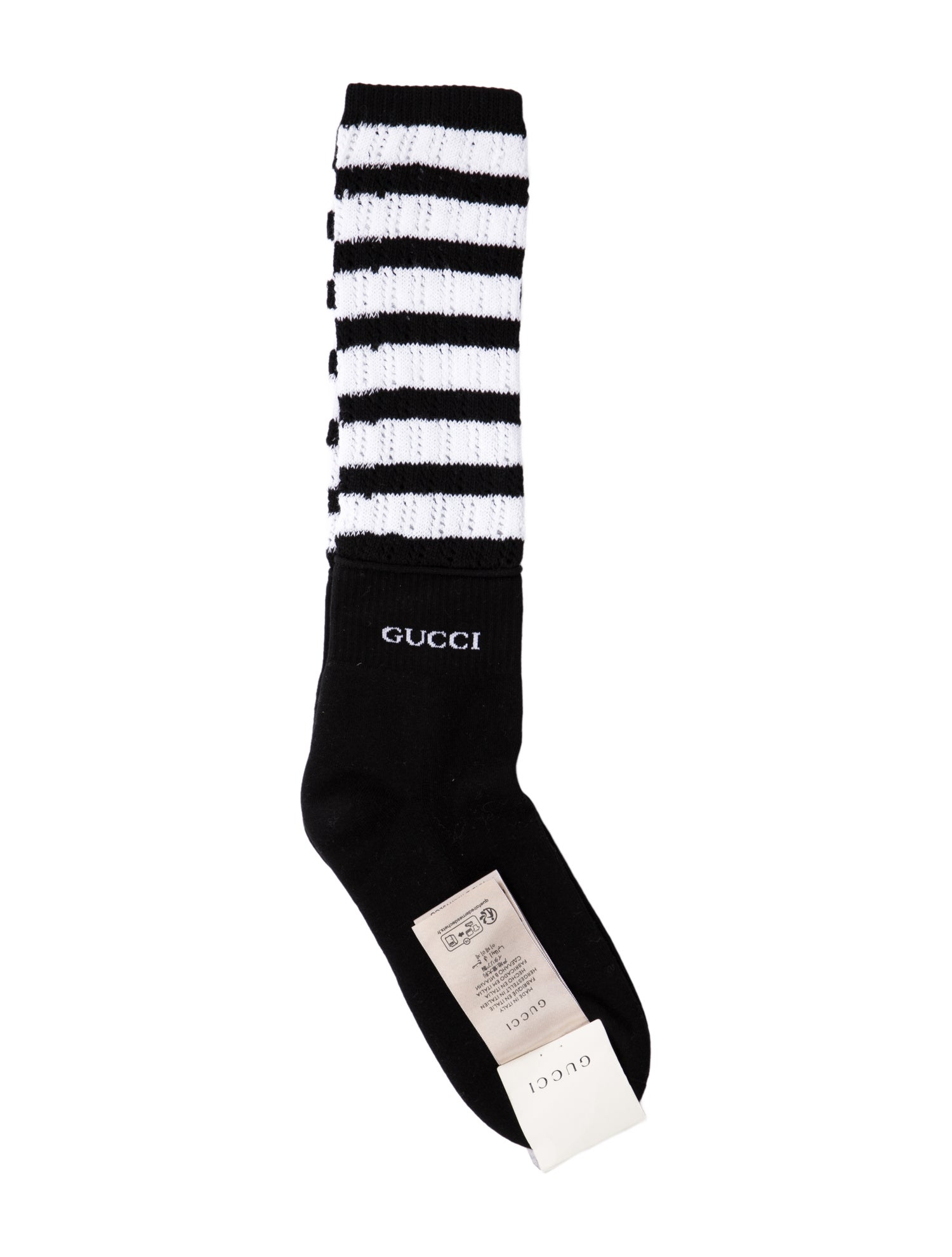Gucci Double Game Pattern Print Socks w/Tags
