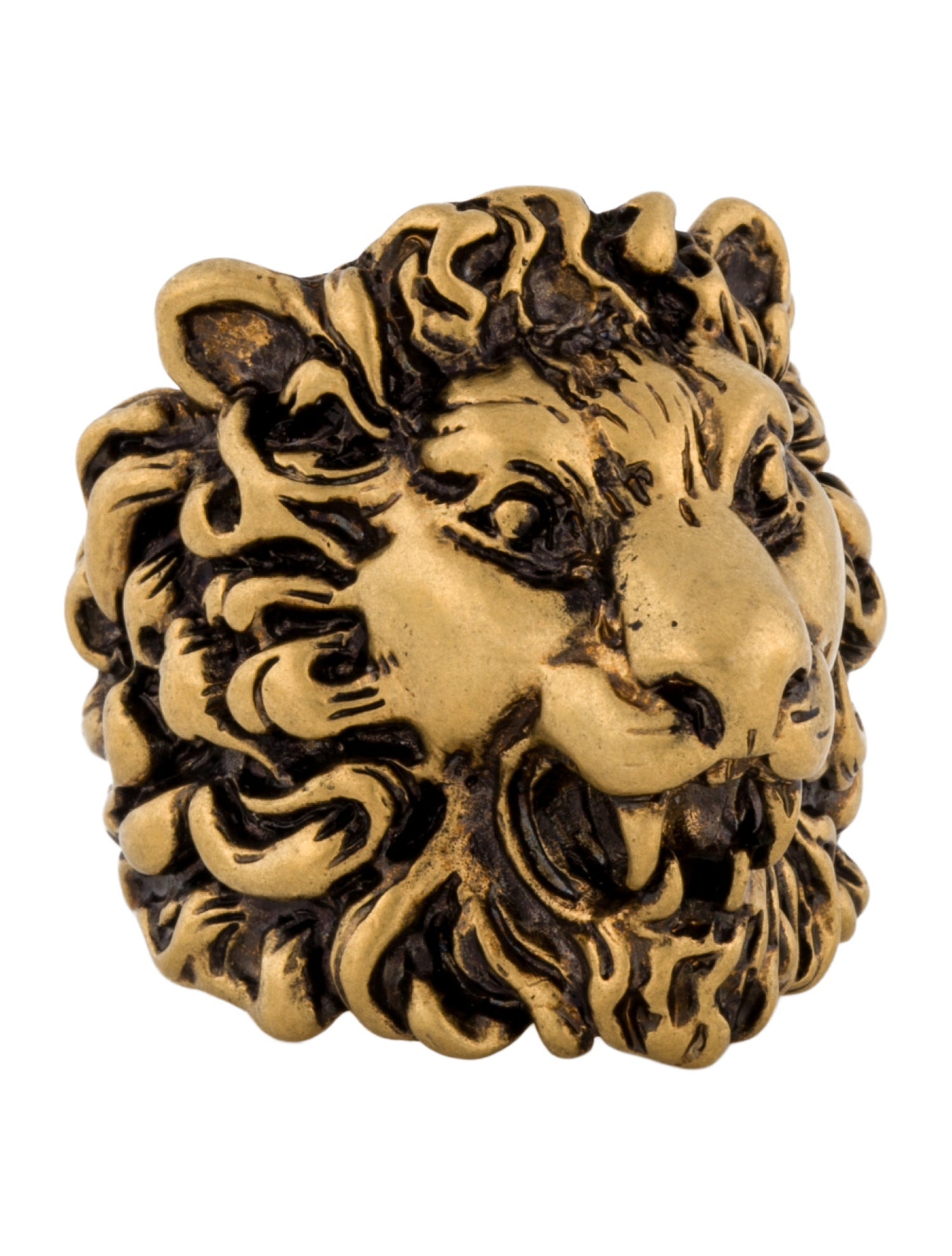 Gucci Lion Head Cocktail Ring