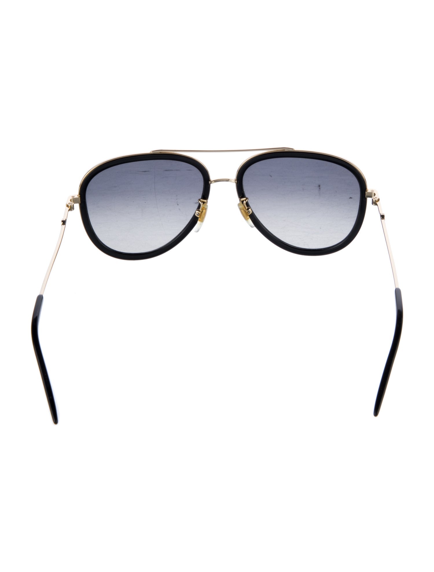 Gucci Web Accent Aviator Sunglasses