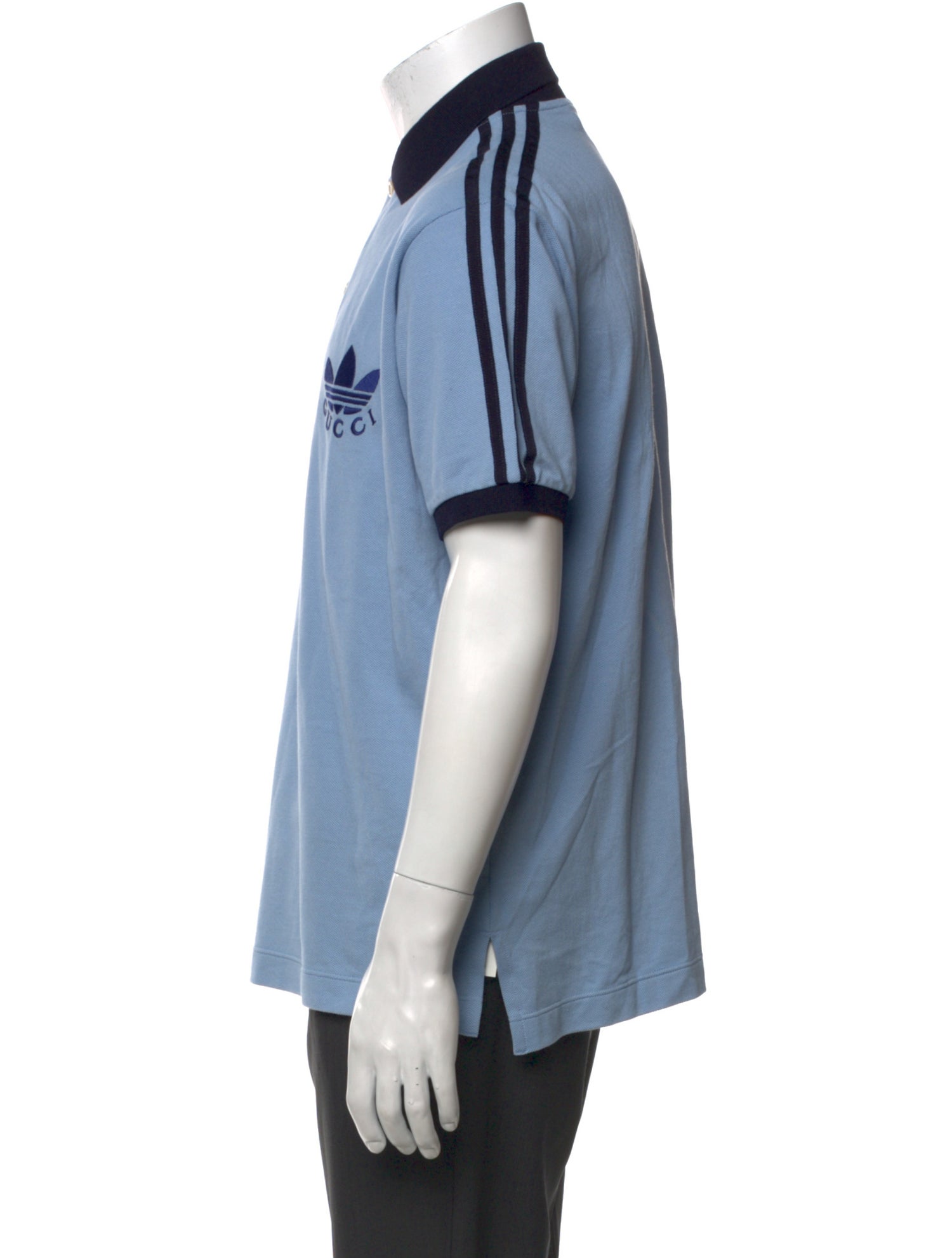 Gucci x Adidas 2023 Graphic Print Polo Shirt w/ Tags