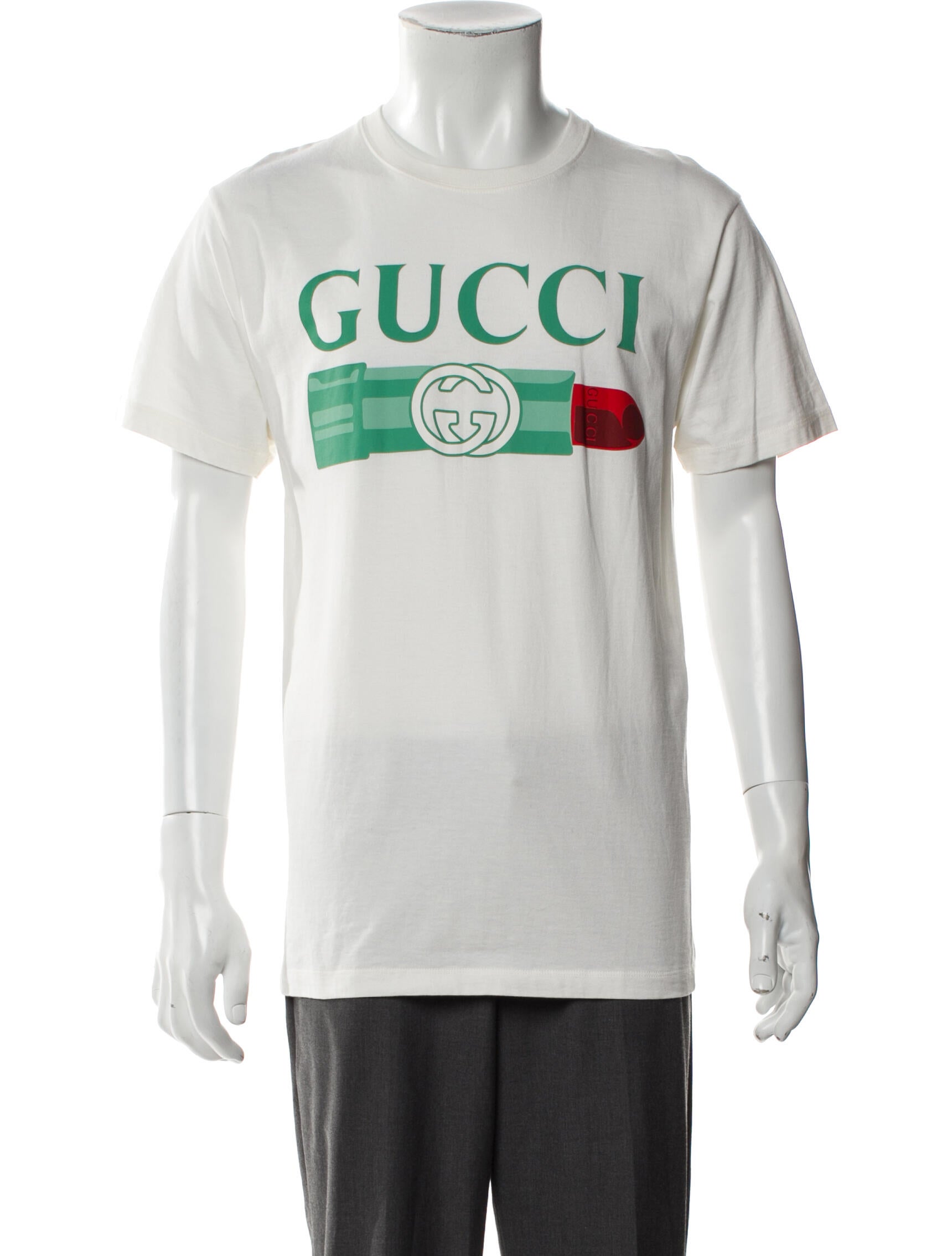 Gucci Interlocking G Logo 'Lipstick Logo' T-Shirt