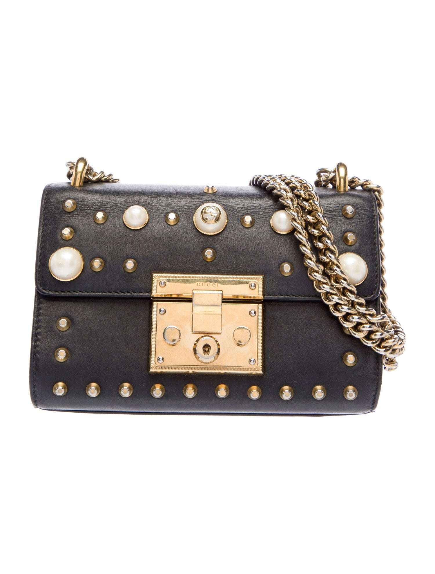 Gucci Faux Pearl Padlock Small